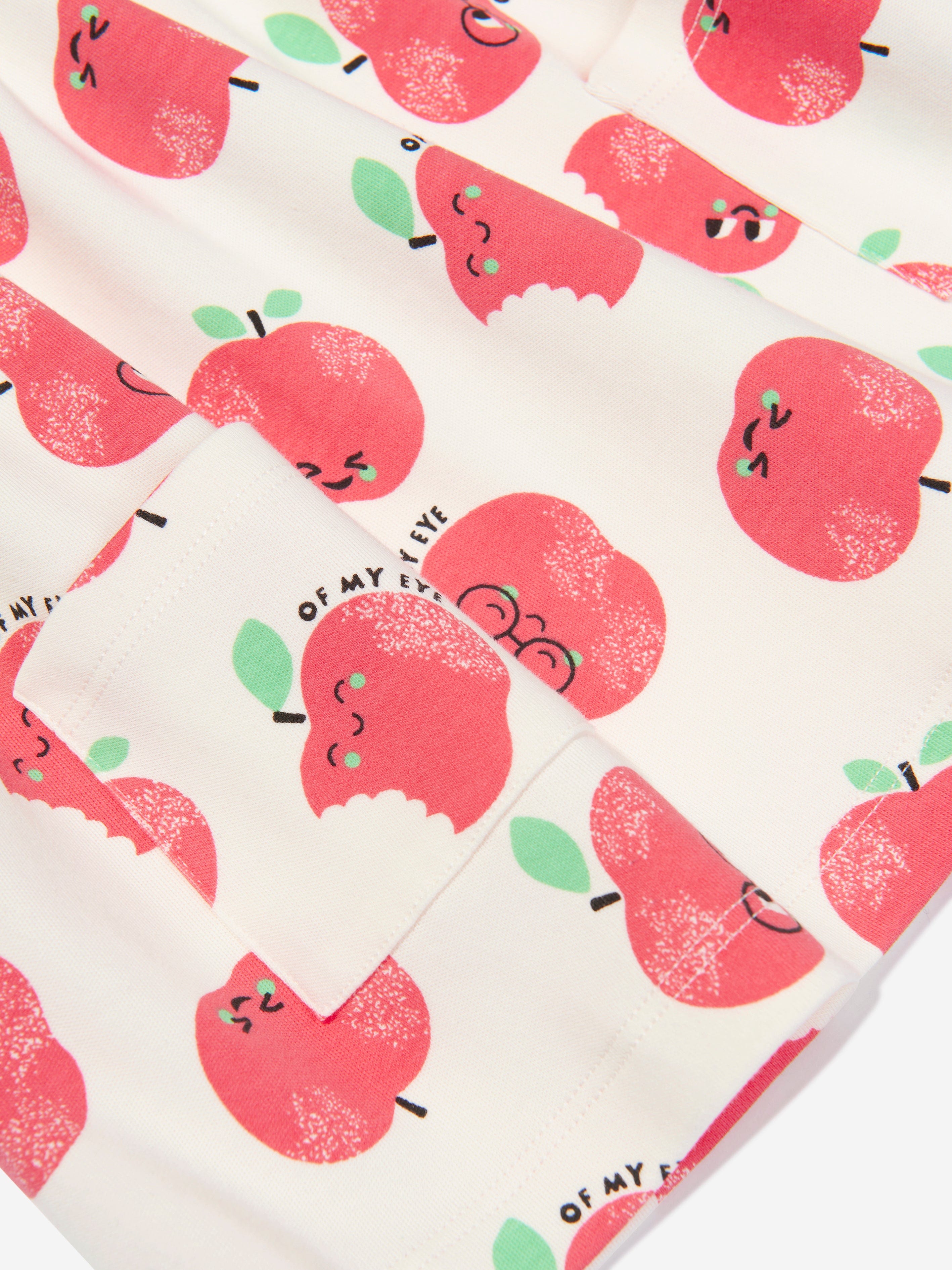 The Bonnie Mob Girls Apple Pockets Dress in Ivory