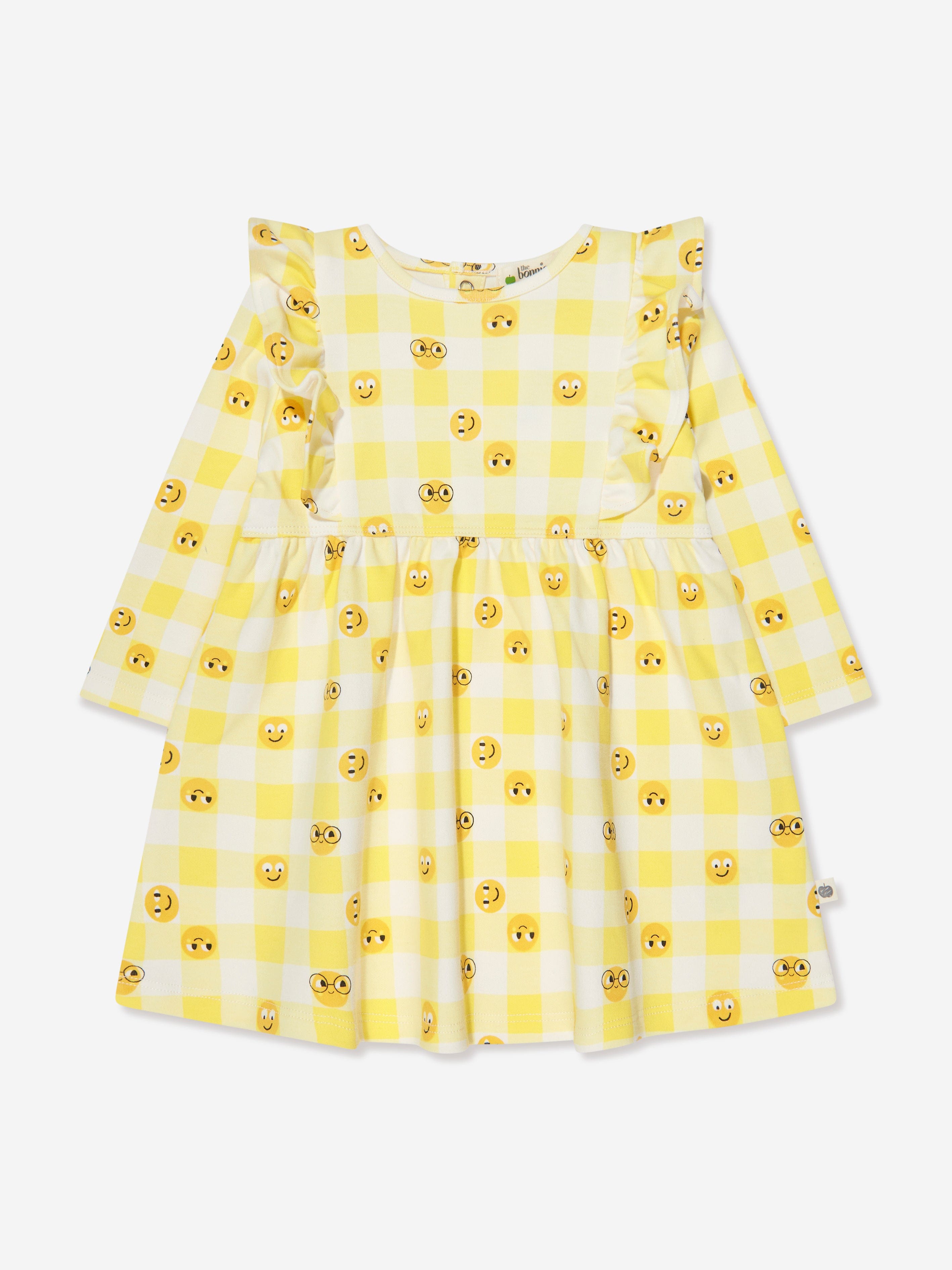 The Bonnie Mob Girls Tiddlywink Dress in Yellow