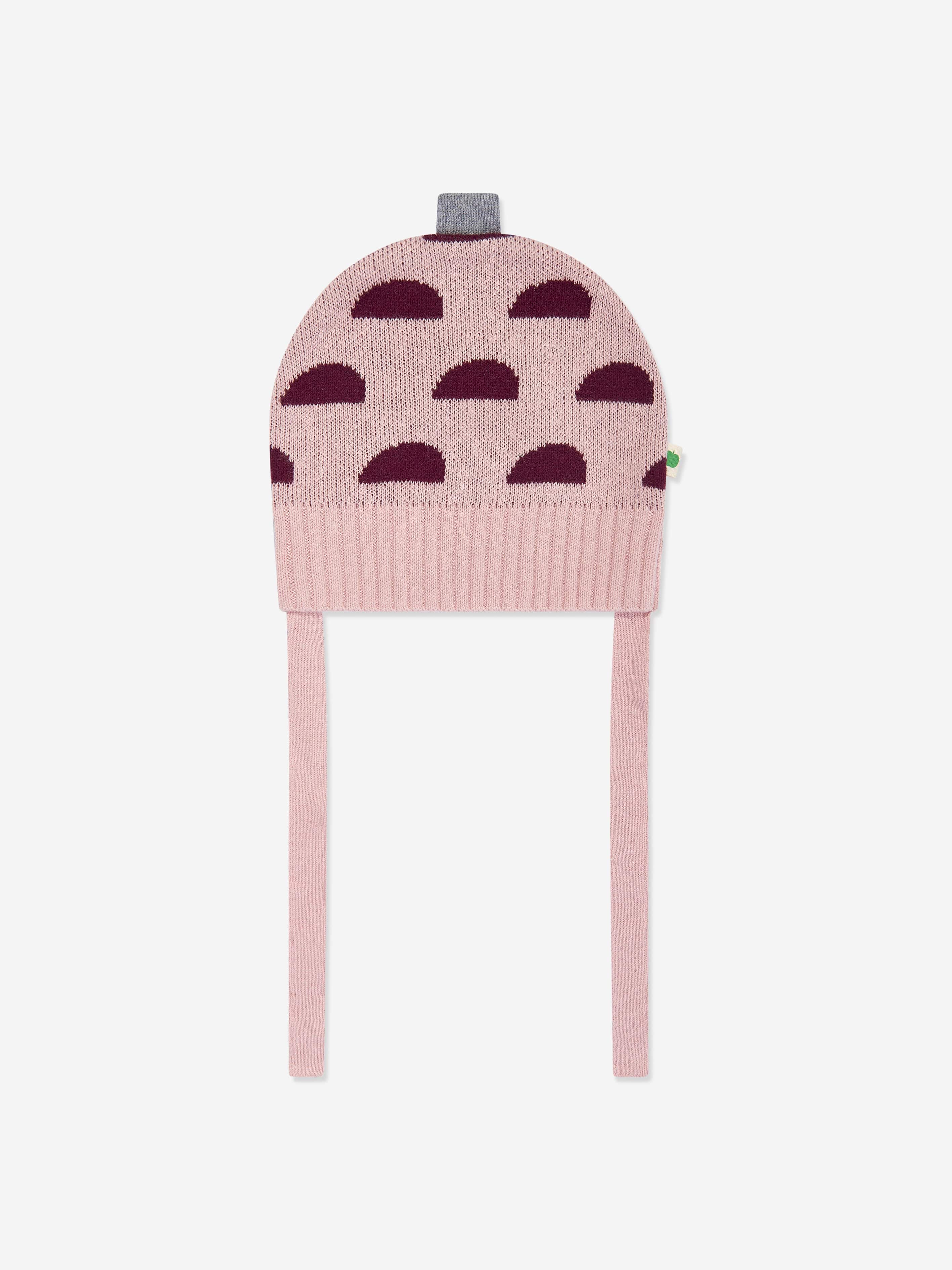 Baby Girls Pippin Acorn Knit Hat in Pink