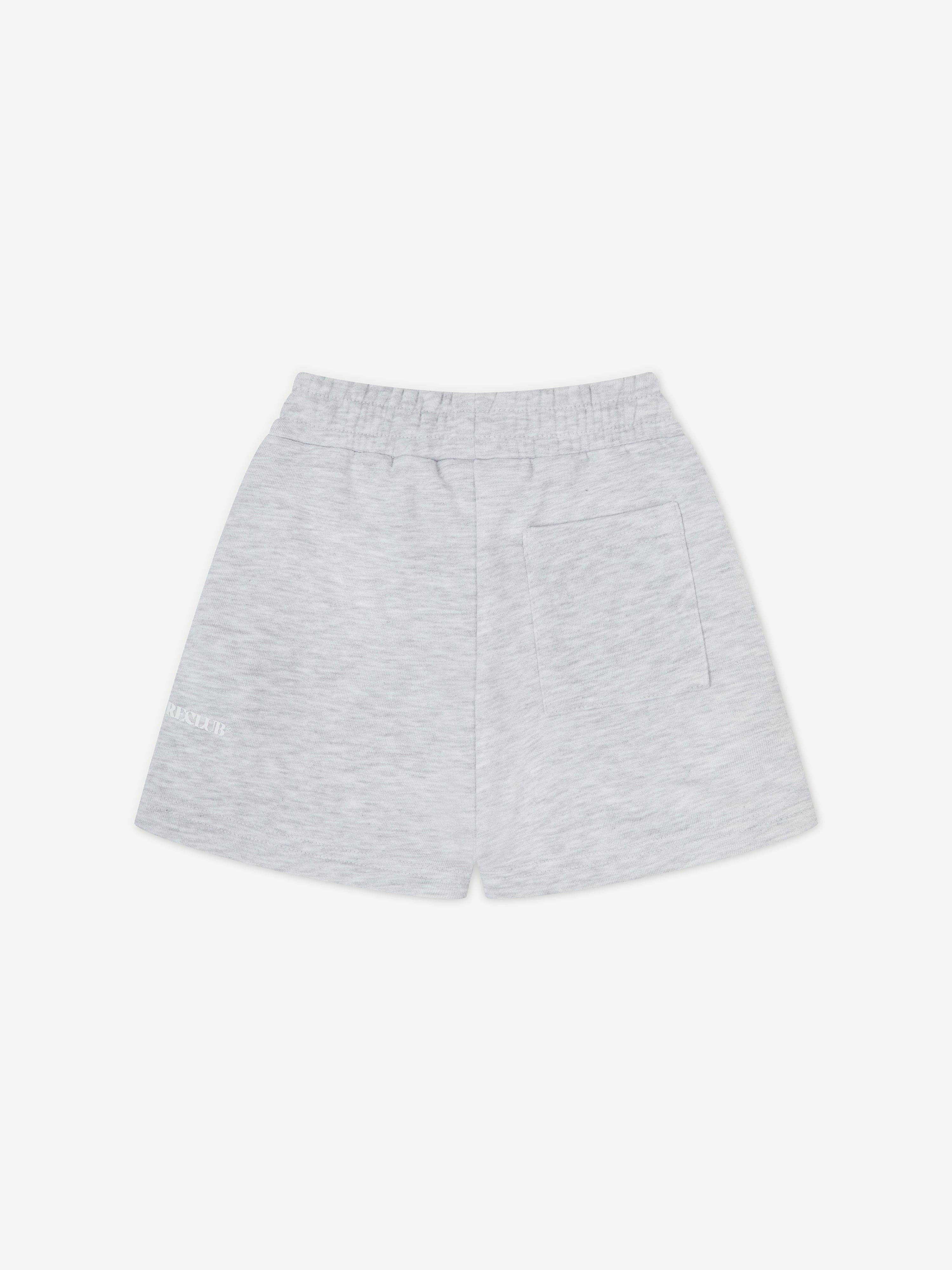 The Couture Club Kids Raw Seam Shorts in Grey