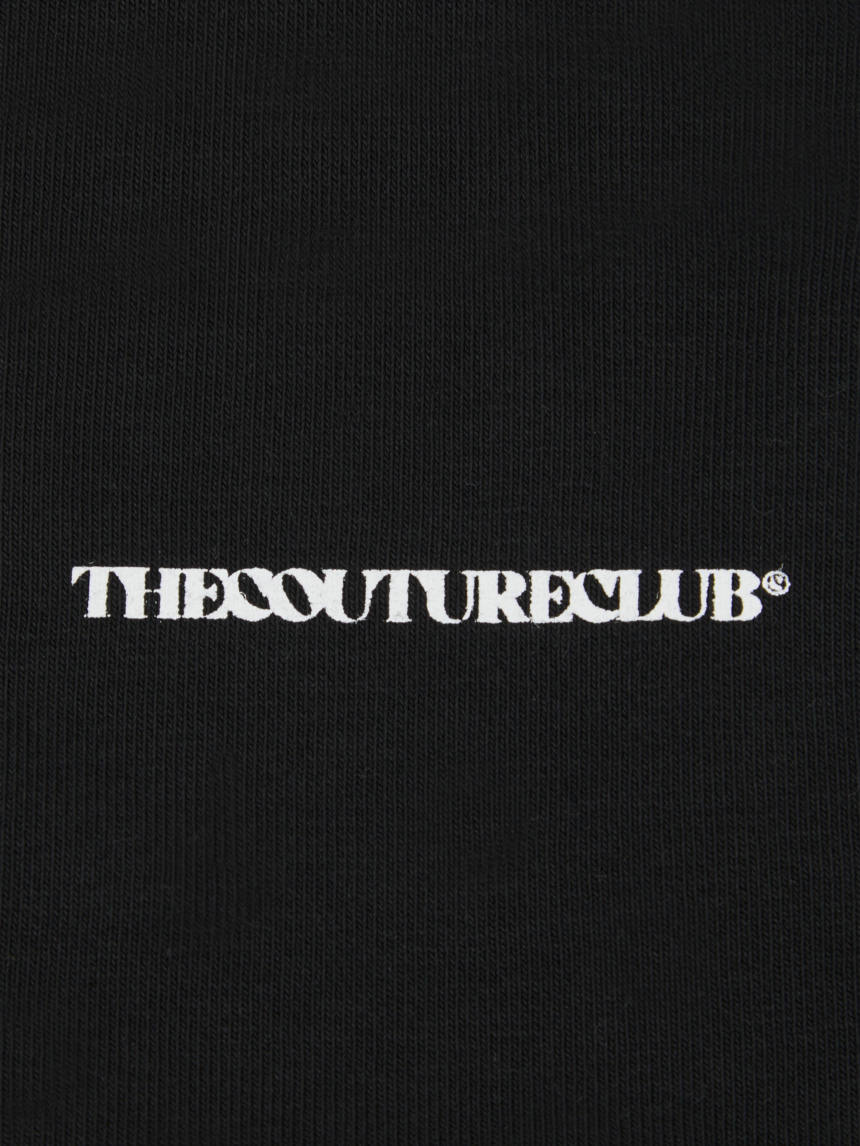 The Couture Club Kids Raw Seam Members Only Zip Up in Black