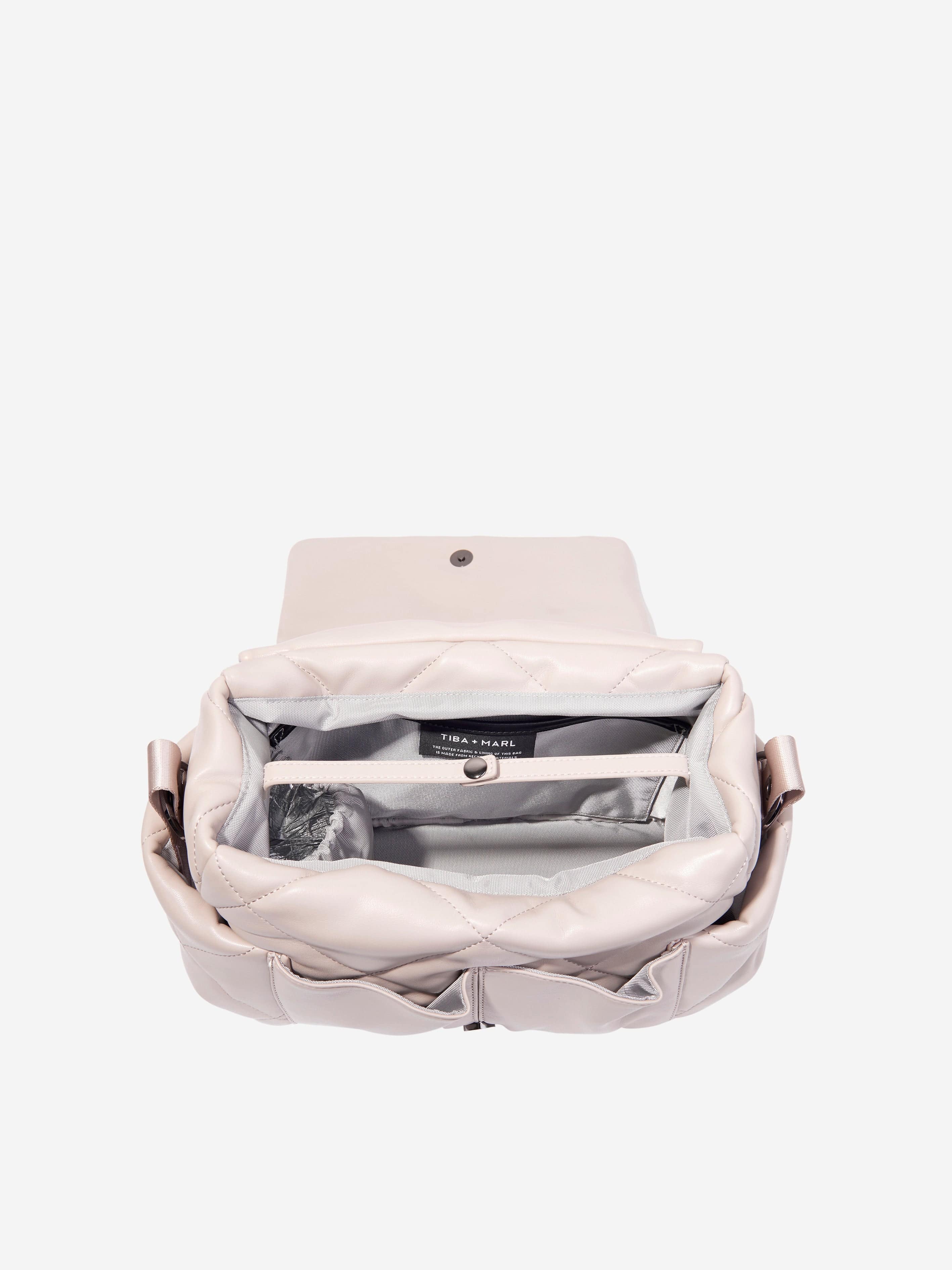 Tiba + Marl Baby Nova Compact Quilted Changing Bag in Ivory (33cm)
