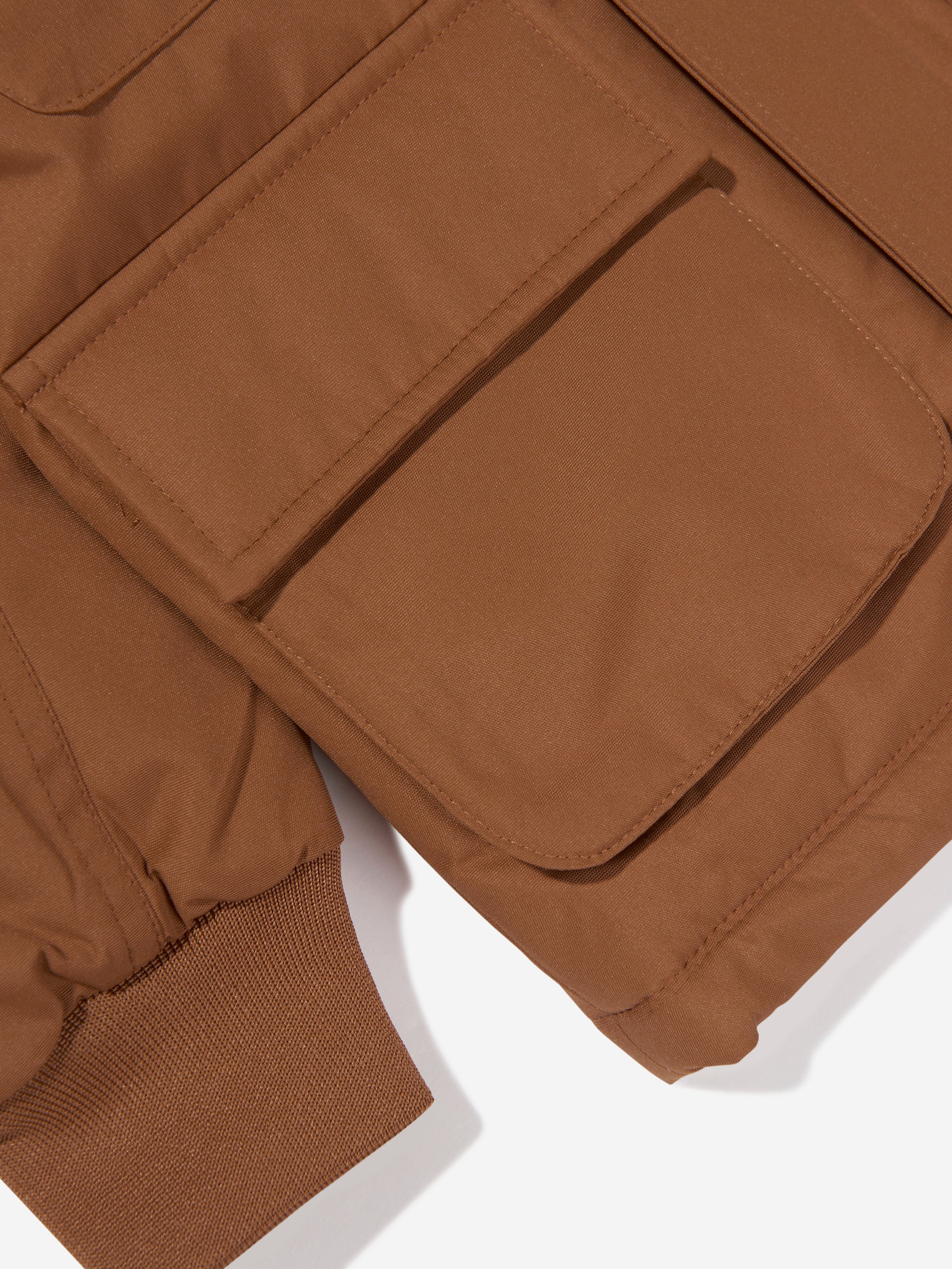 Timberland Boys Hooded Parka in Brown