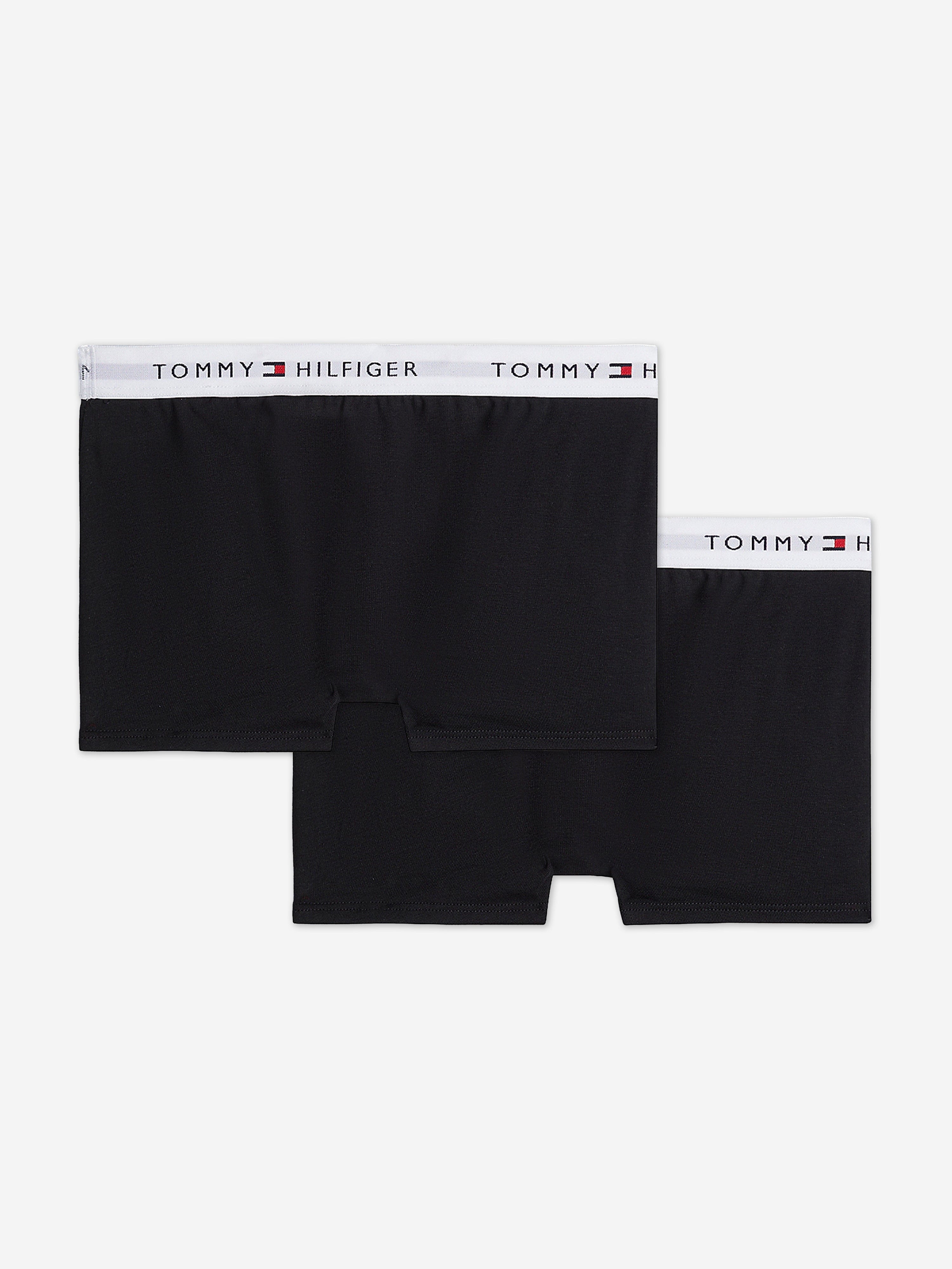 Tommy Hilfiger Boys 2 Pack Boxer Shorts Set in Black