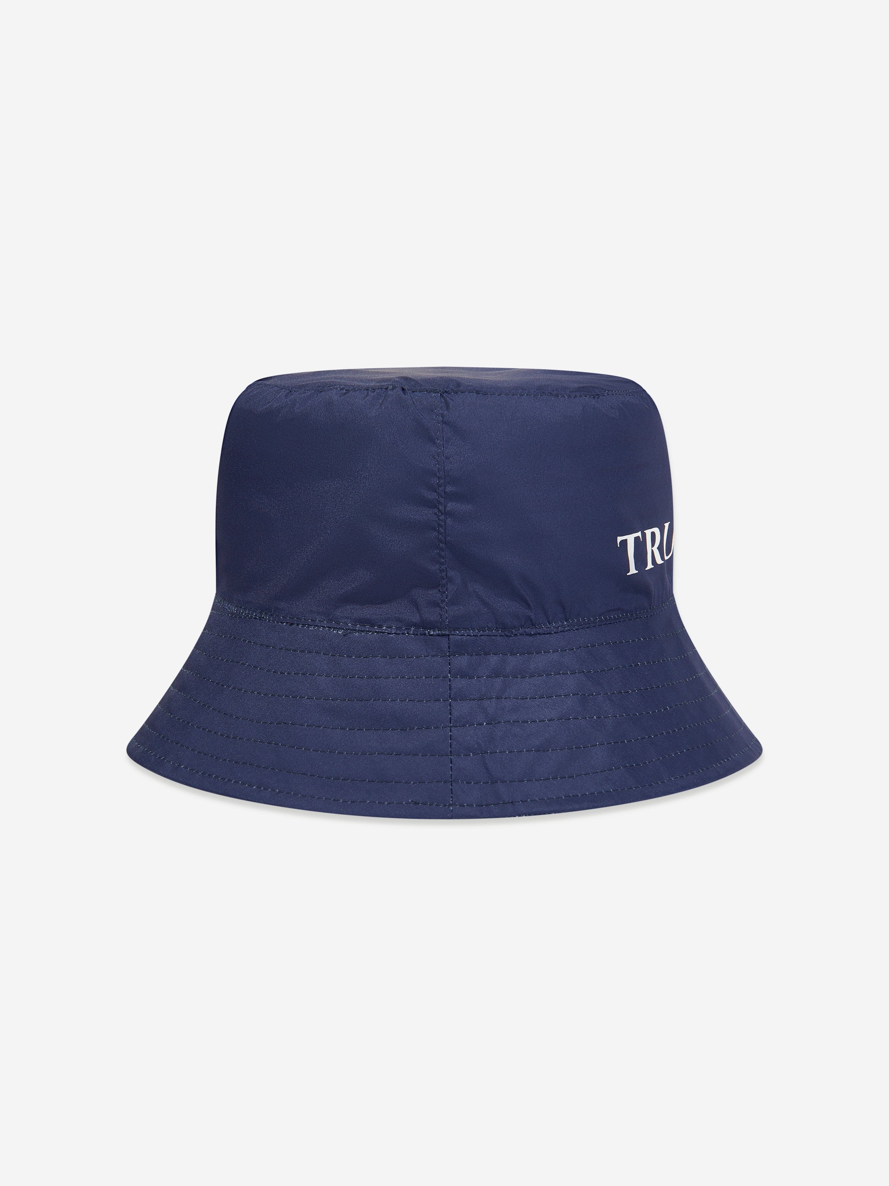 Trussardi Boys Quinsi Reversible Bucket Hat in Blue