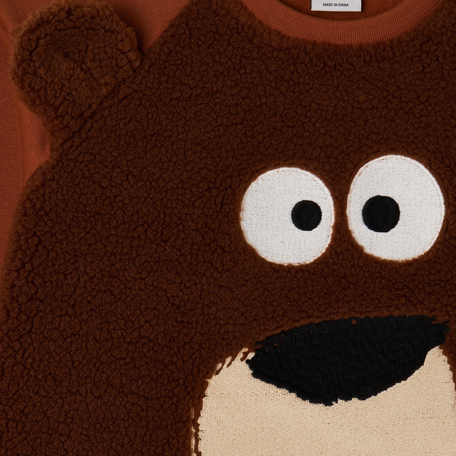 Boys Brown Bear Cotton Sweatshirt