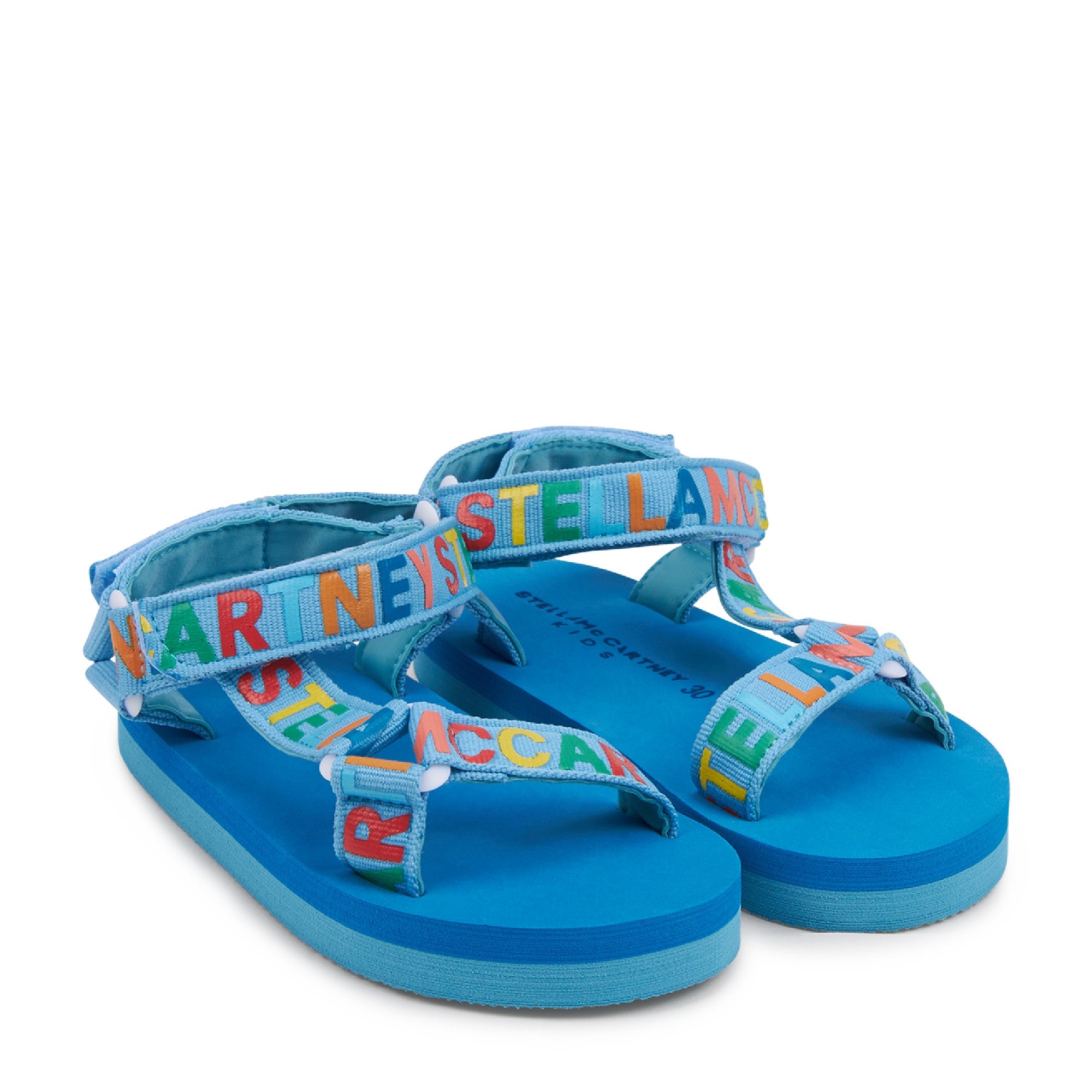 Boys & Girls Light Blue Logo Sandals