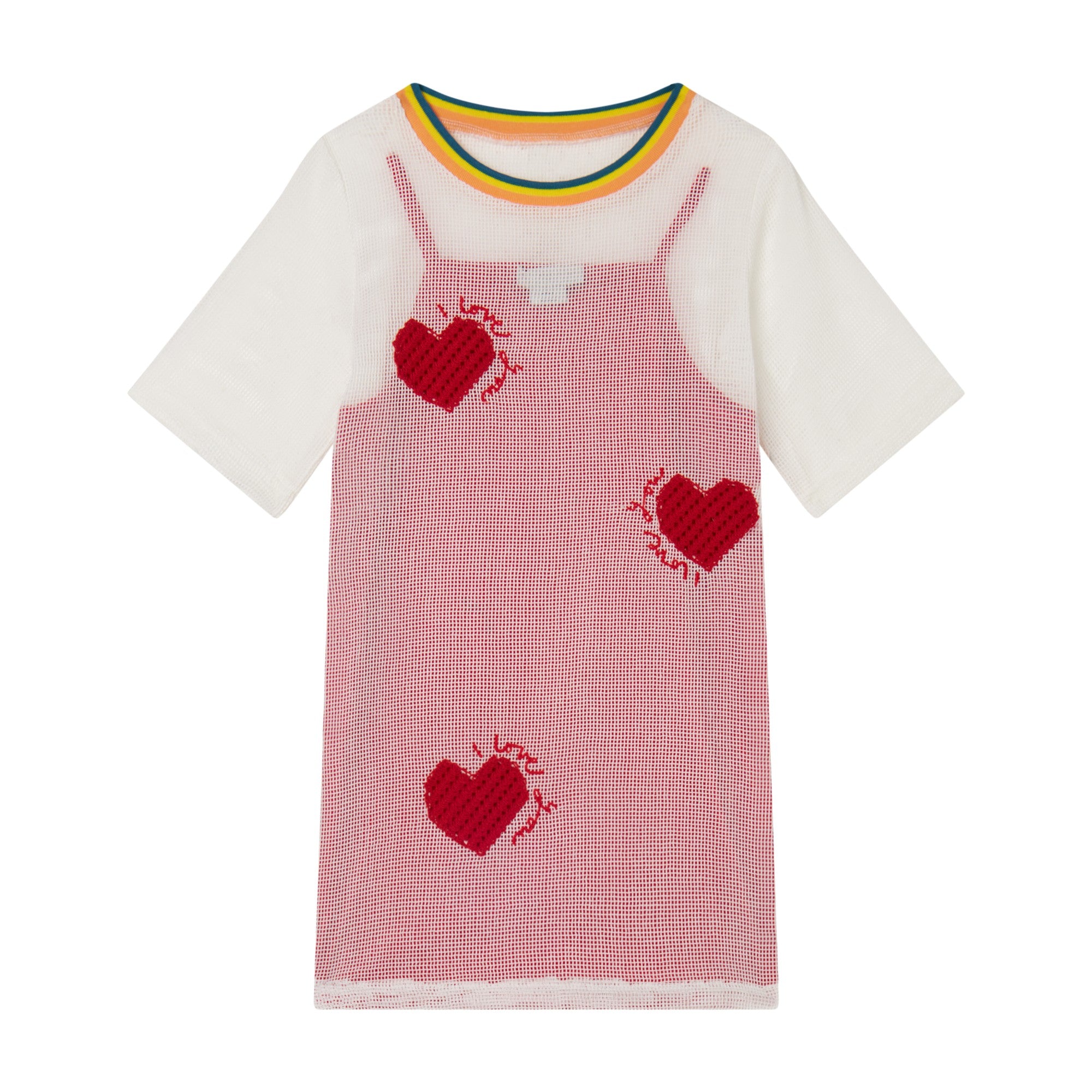Girls White Knit Dress