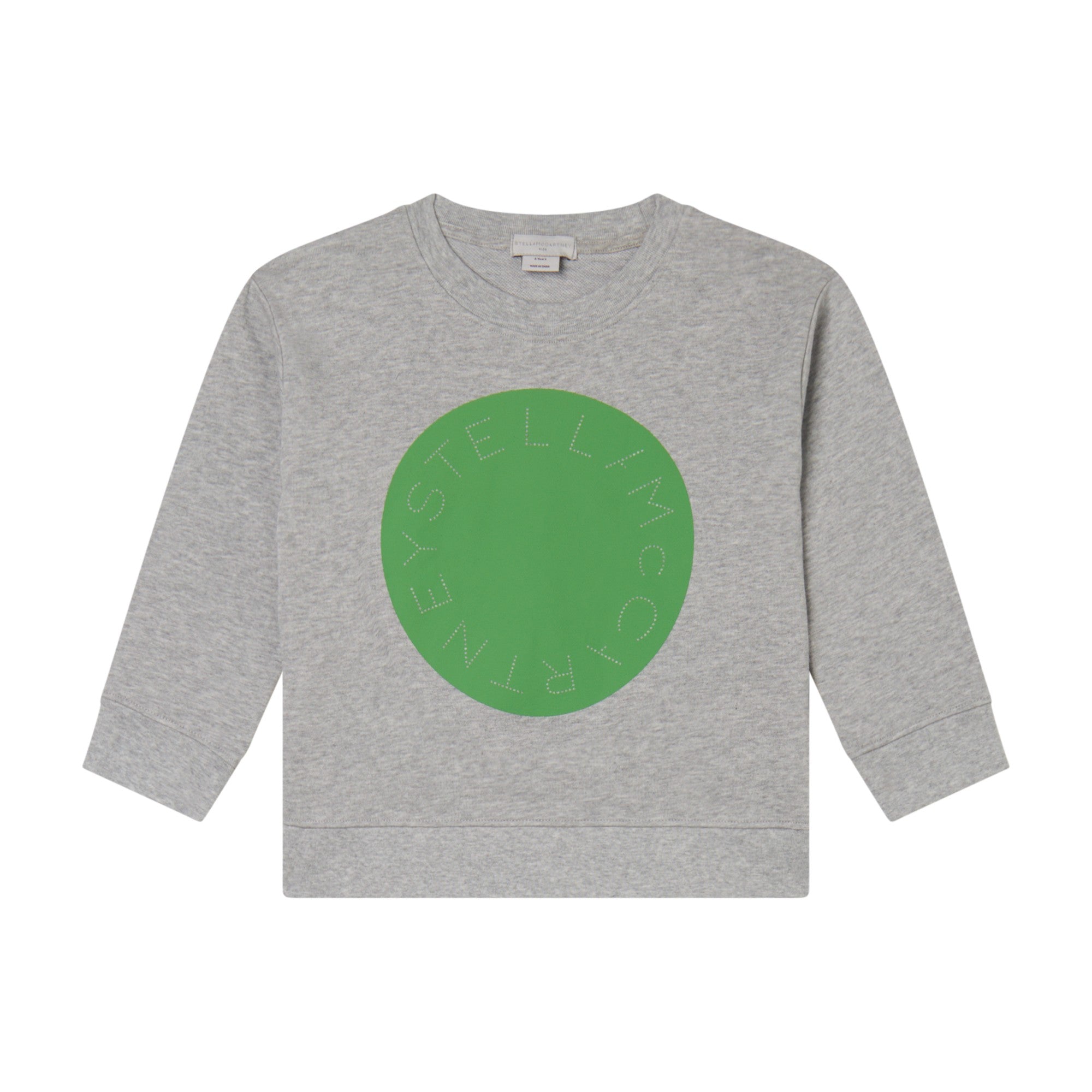 Boys Grey Logo Cotton Sweatshirt