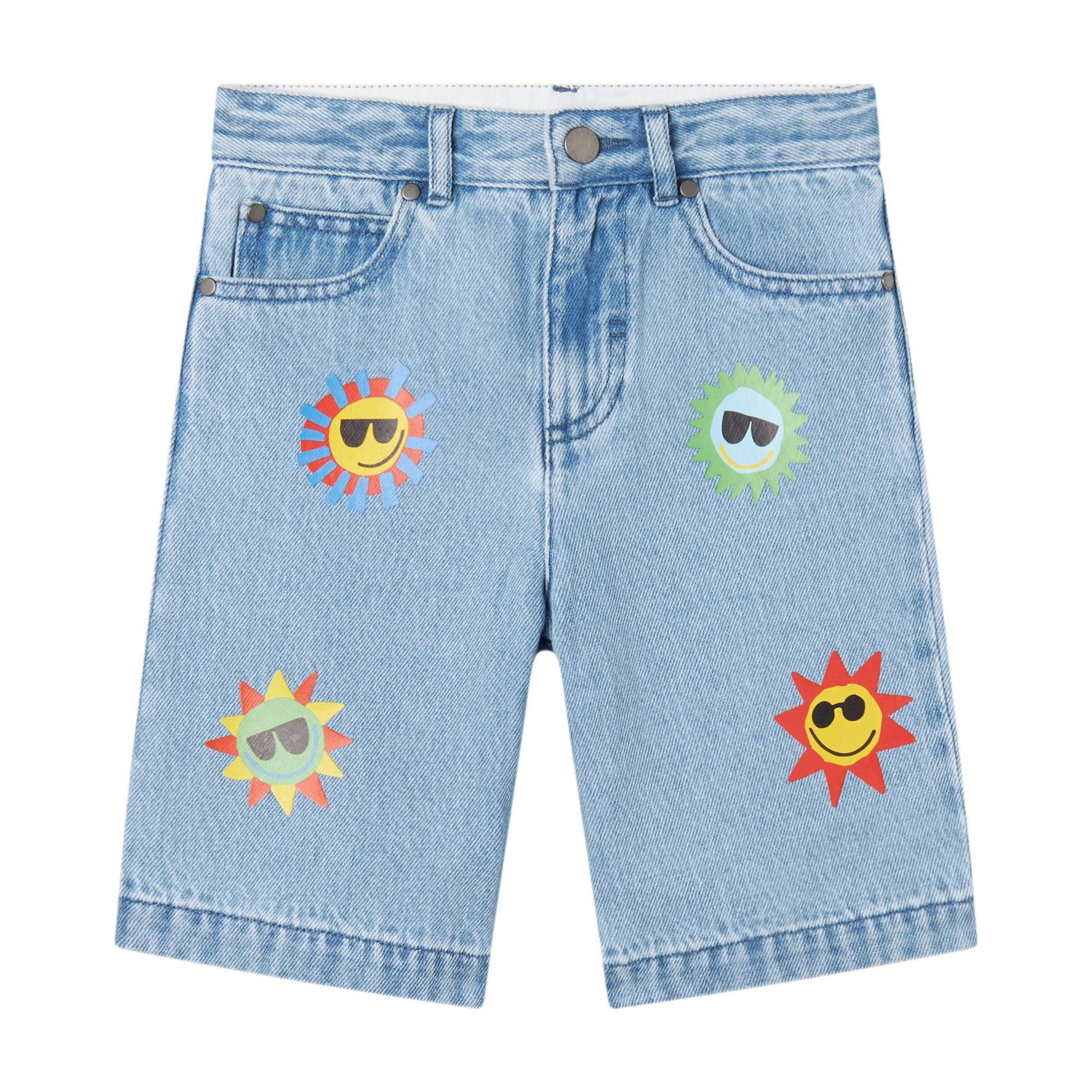 Boys Light Blue Denim Shorts