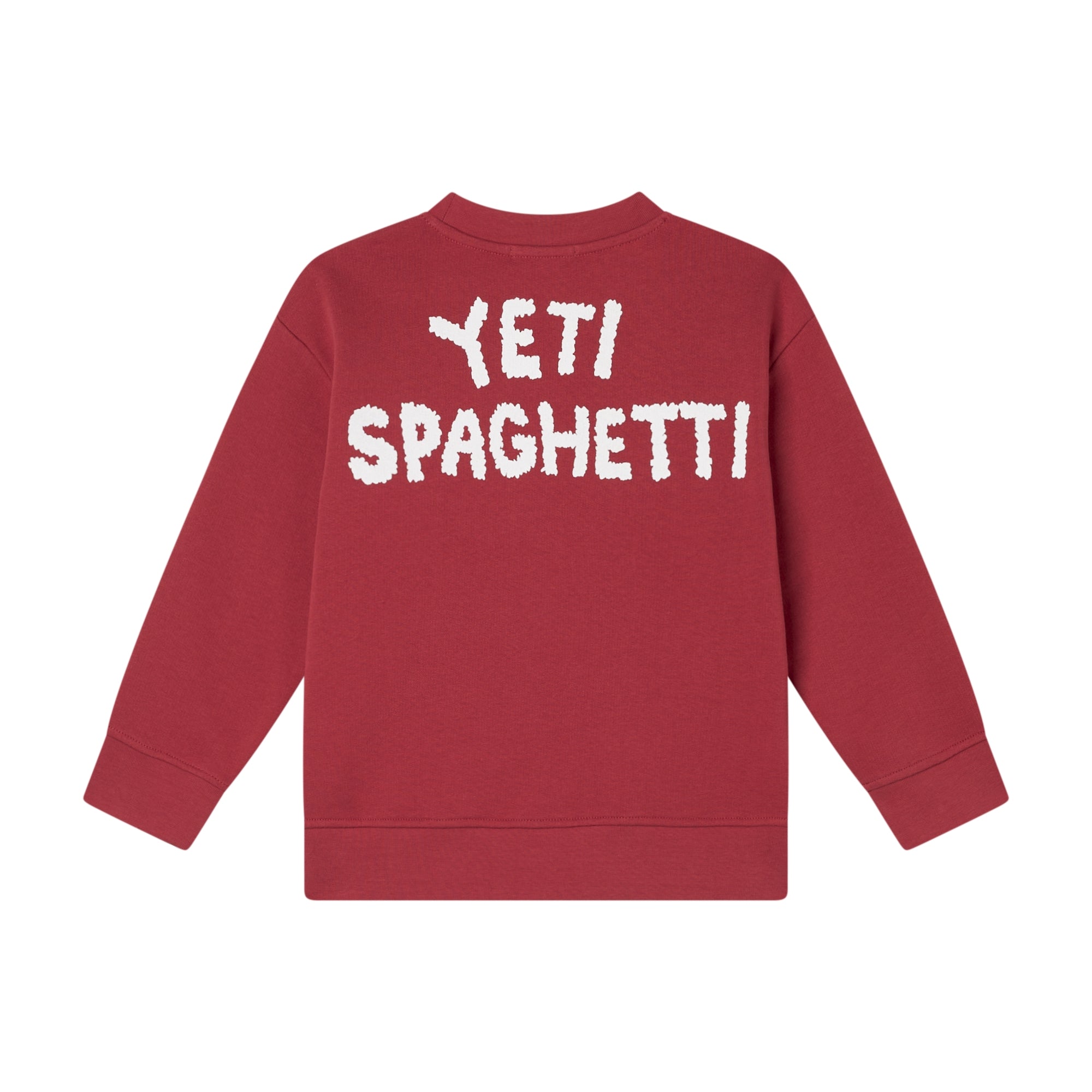 Boys Red Printed Cotton Sweatshirt