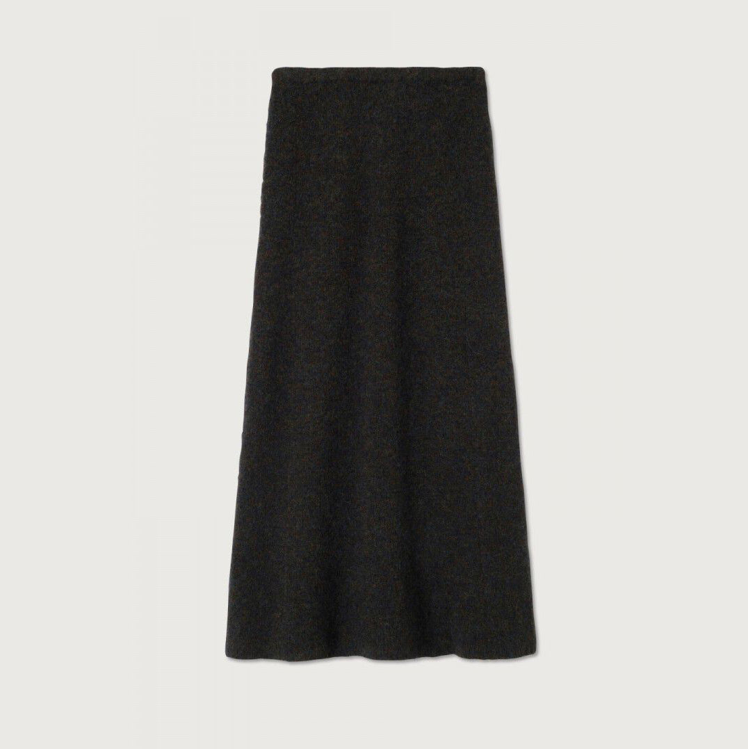 Girls Black Wool Skirt
