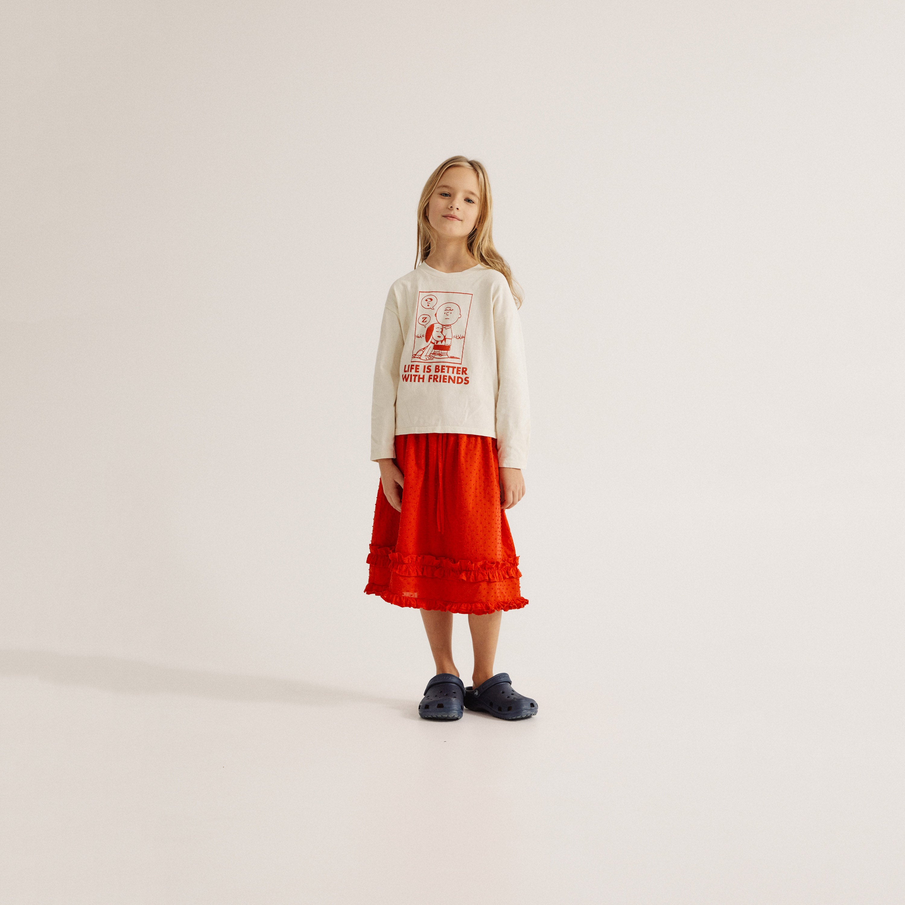 Girls Red Skirt