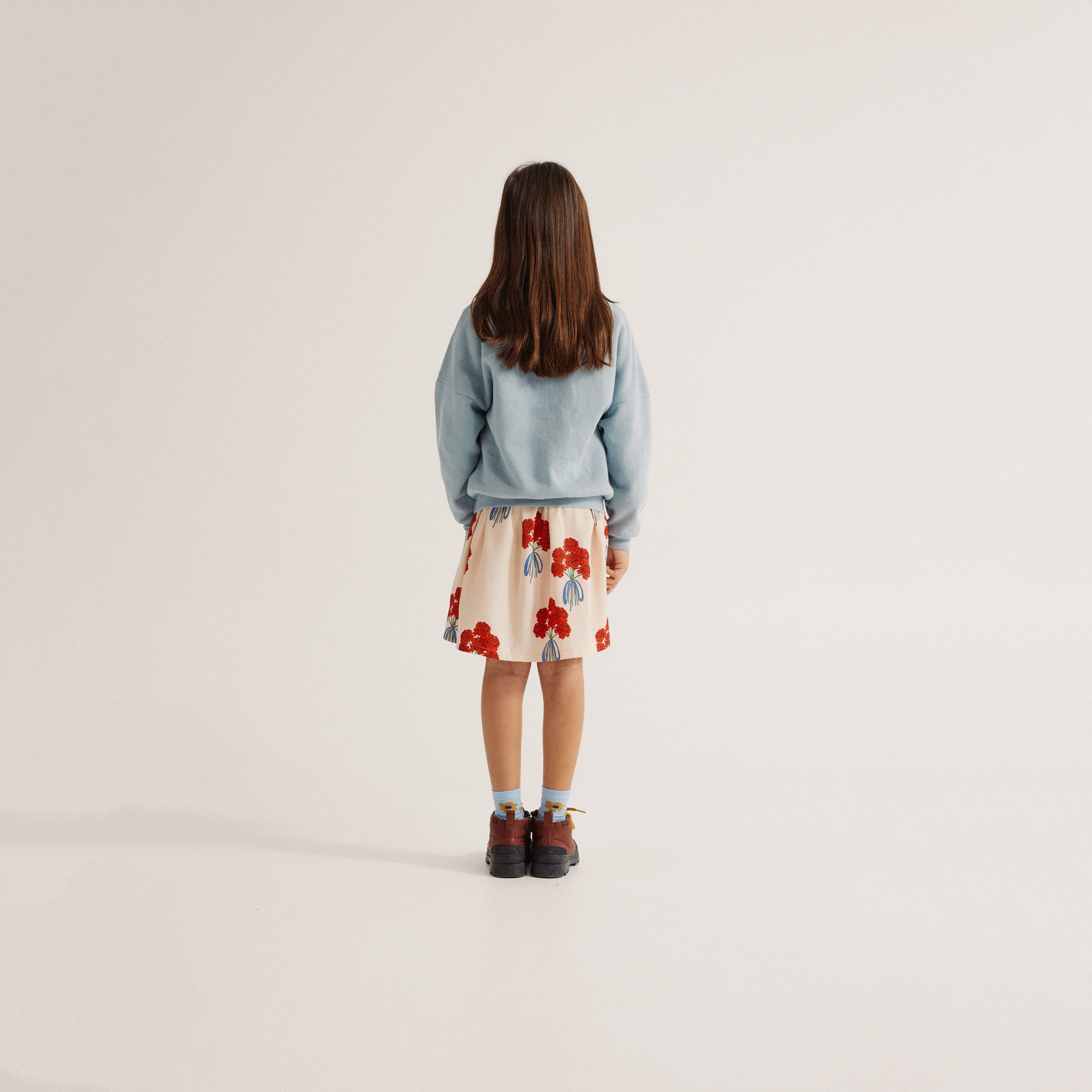 Boys & Girls Blue Printed Cotton Sweatshirt