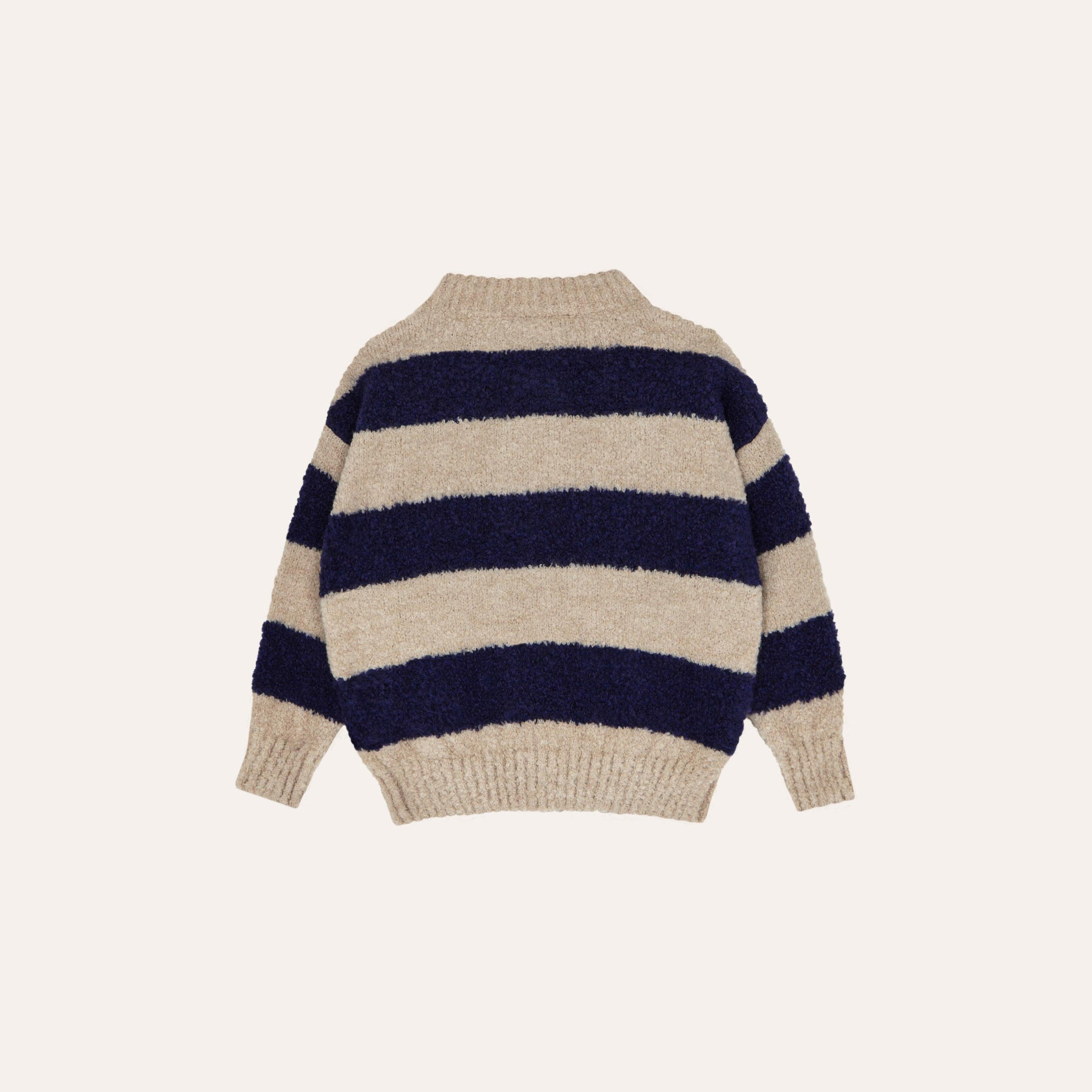 Boys & Girls Blue Stripes Knit Cardigan