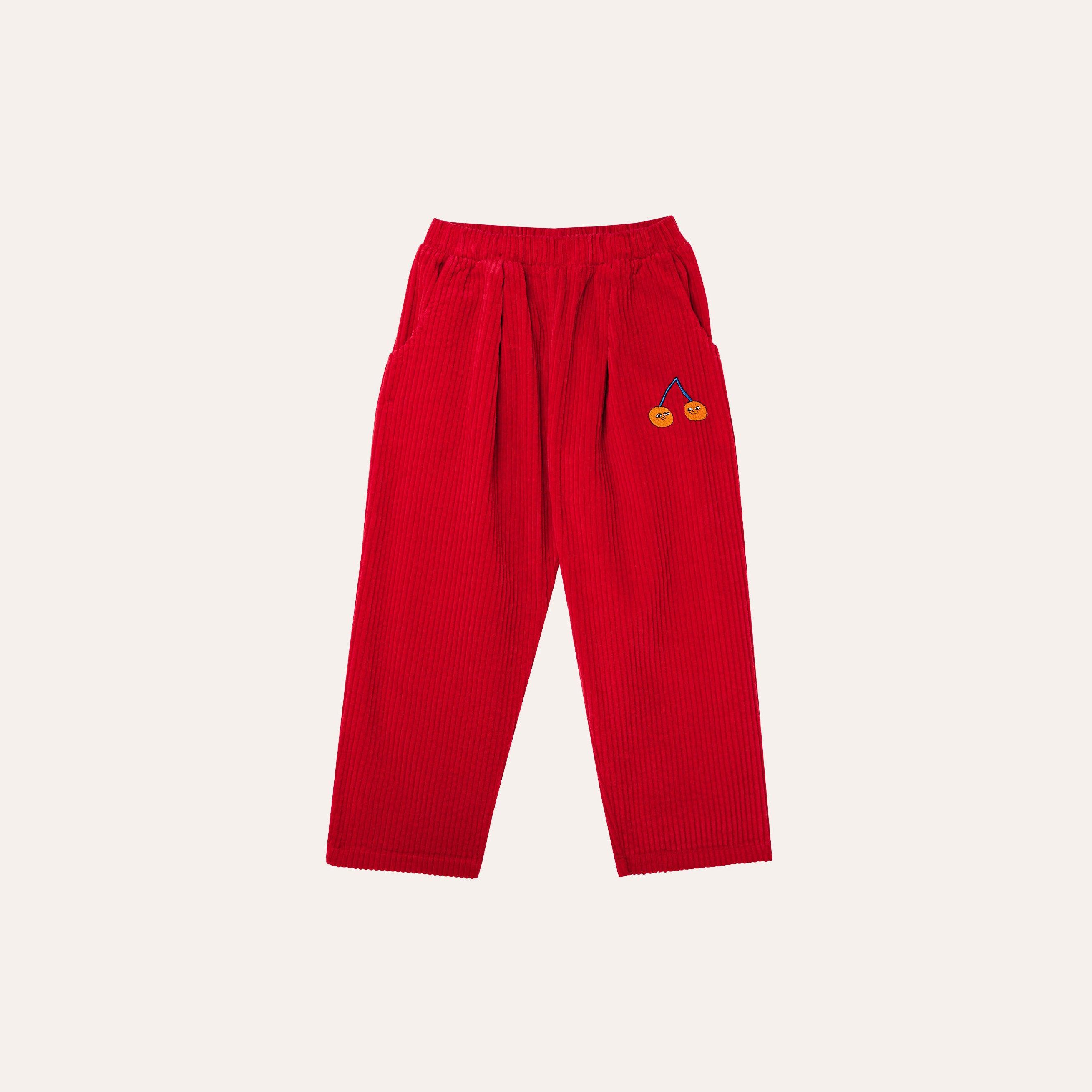 Boys & Girls Red Corduroy Trousers