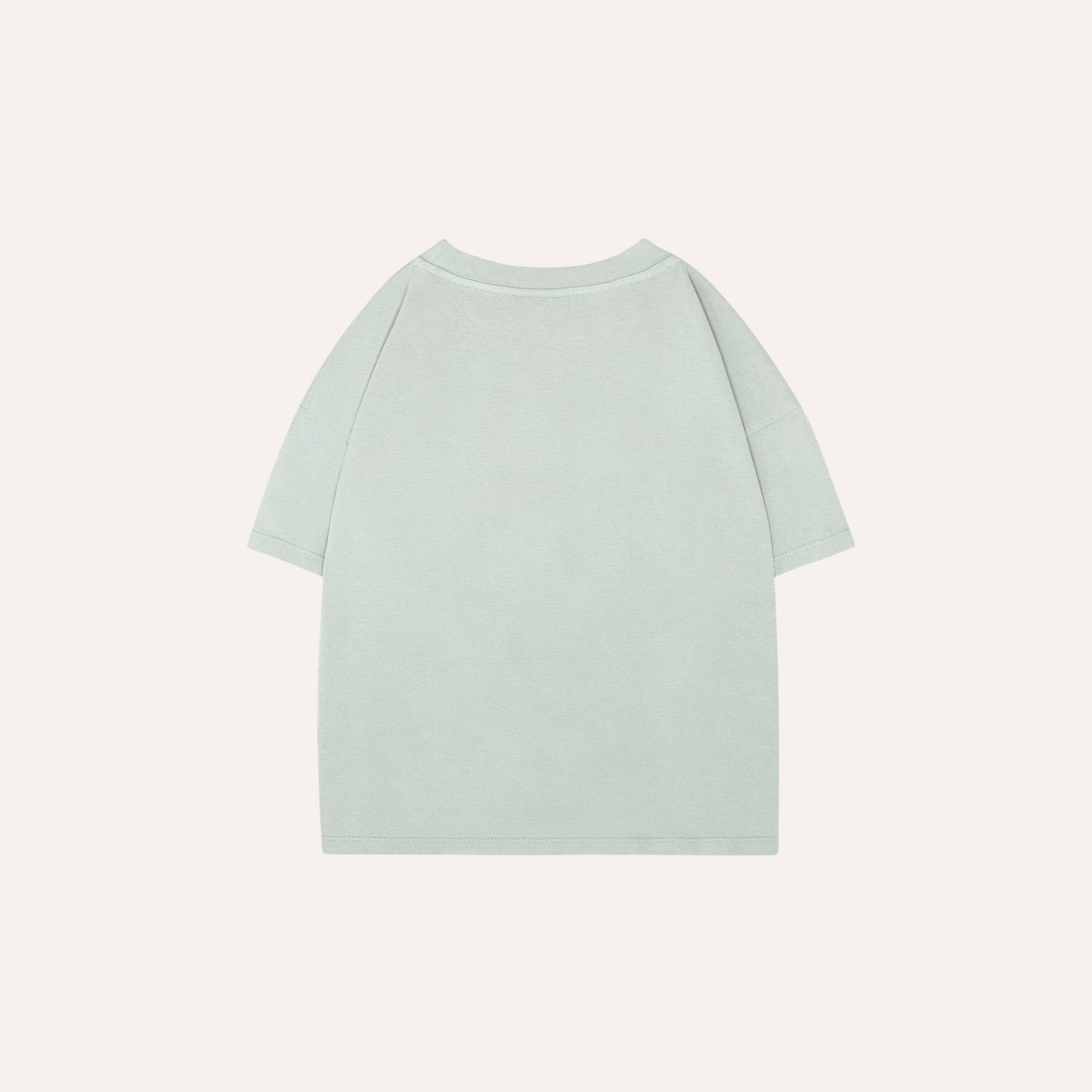 Boys & Girls Pale Green Logo Cotton T-Shirt