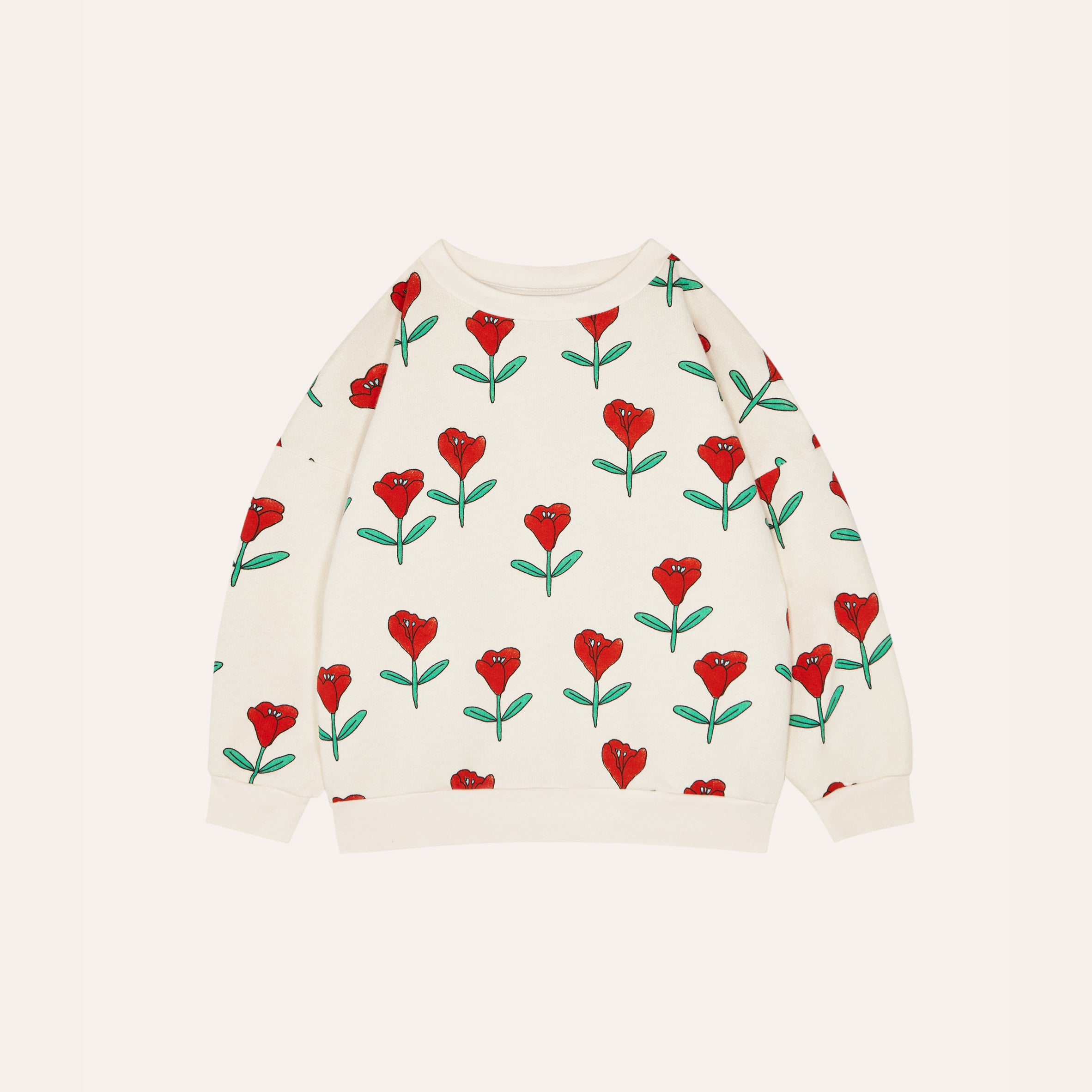 Boys & Girls White Printed Cotton Sweatshirt