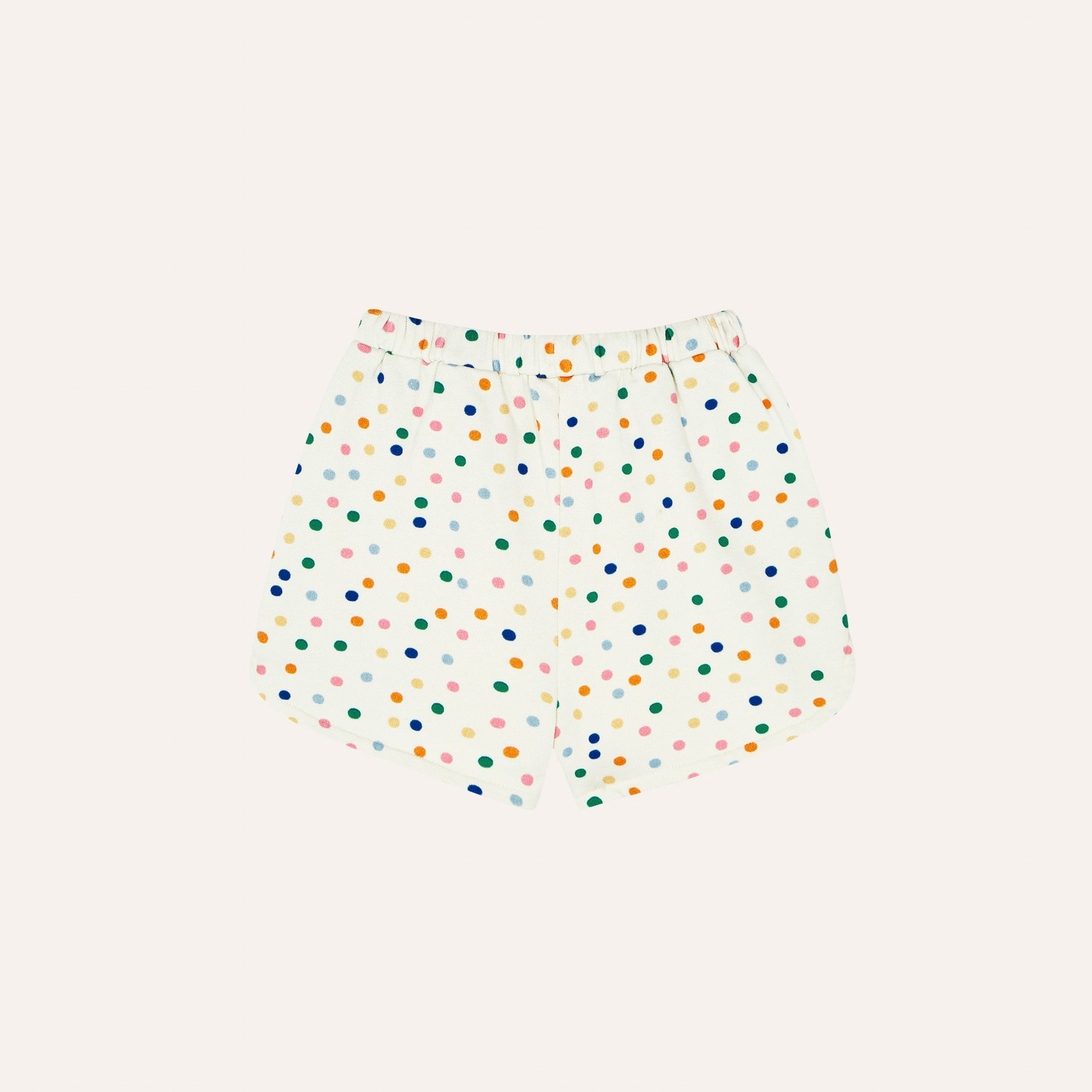 Boys & Girls White Dots Cotton Shorts