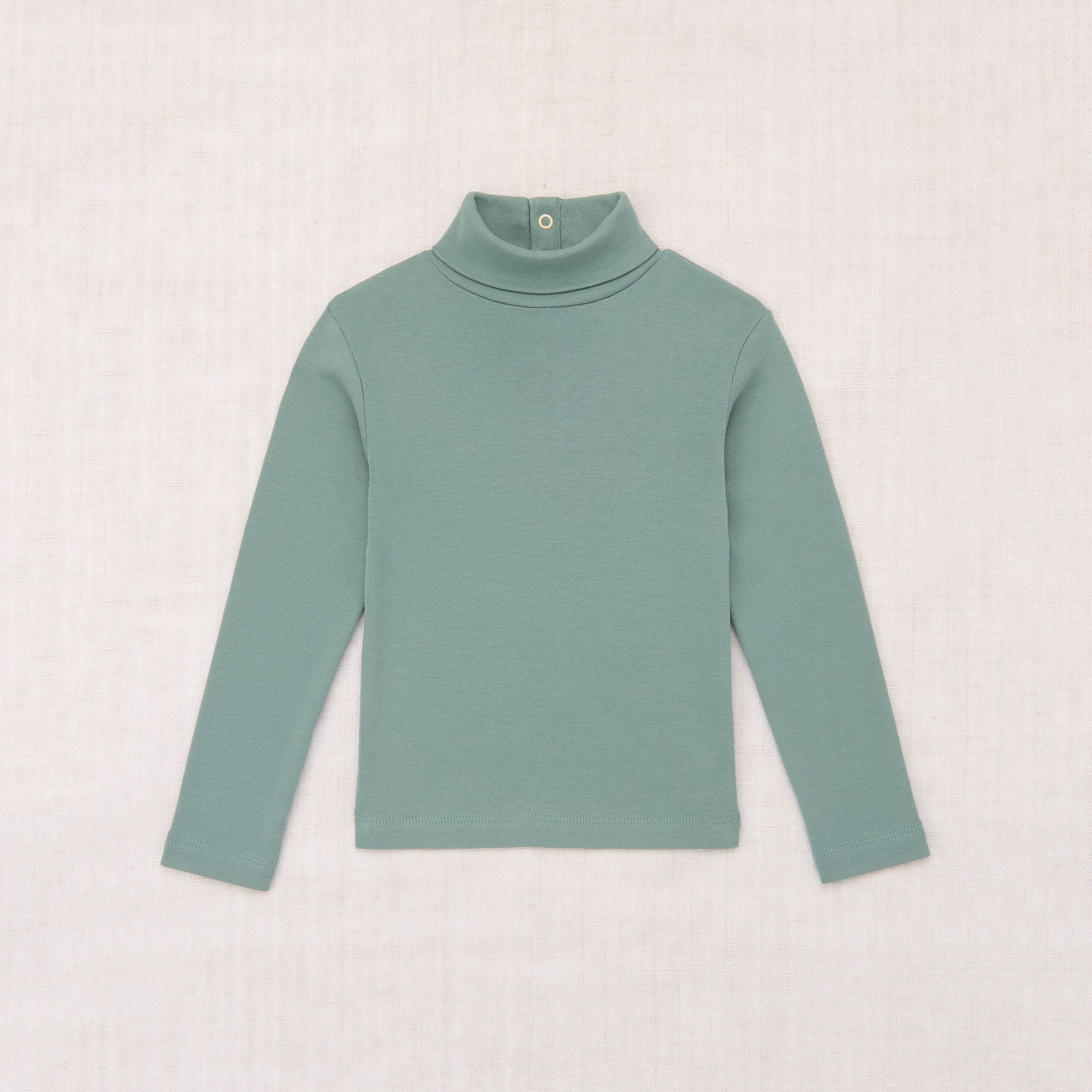 Boys & Girls Green Cotton Turtleneck