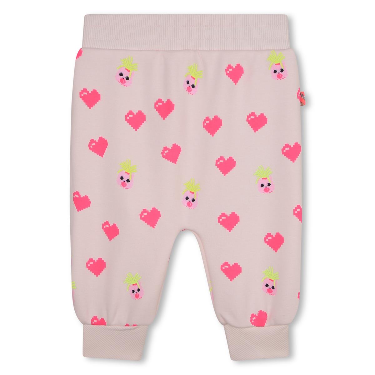 Baby Girls Pink Printed Trousers