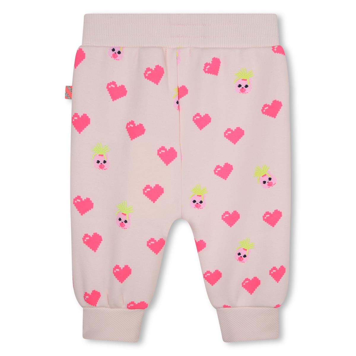 Baby Girls Pink Printed Trousers