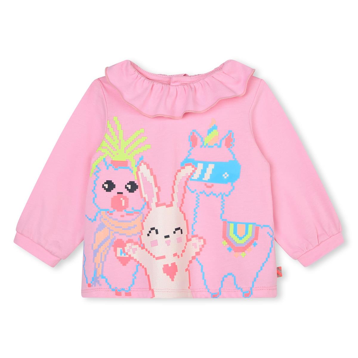 Baby Girls Pink Printed T-Shirt