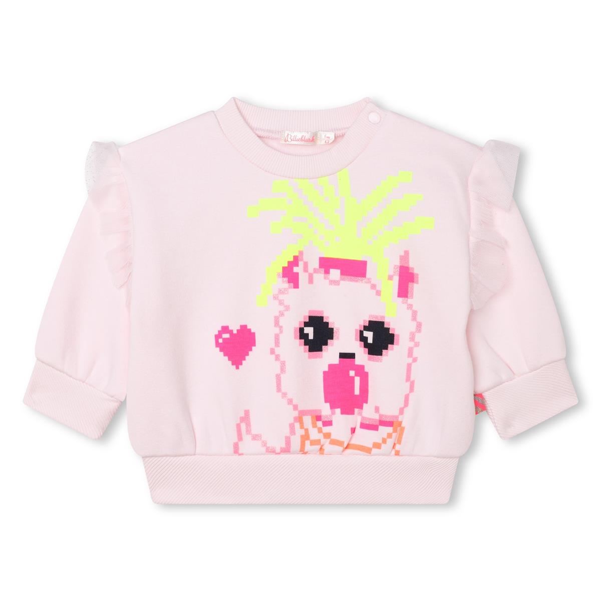 Baby Girls Pink Printed Sweatshirt