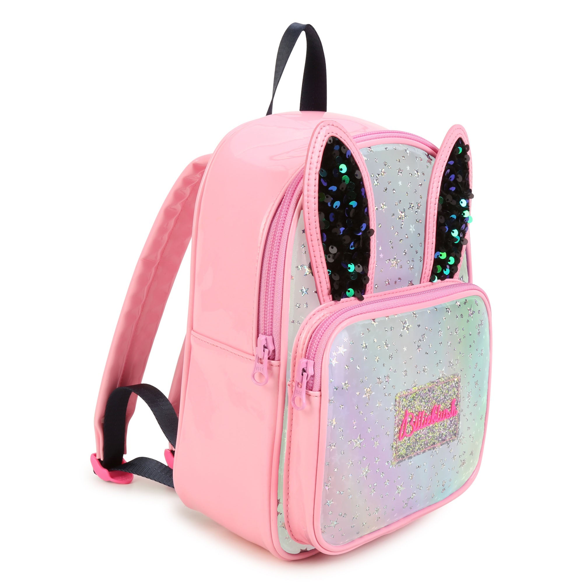 Girls Pink Glitter Backpack(28cm)