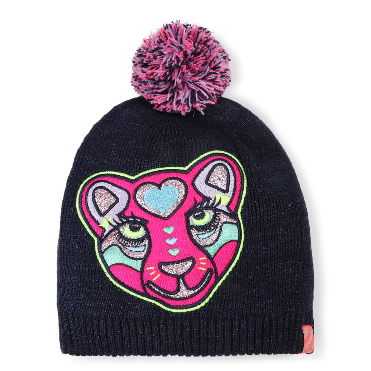 Girls Blue Embroidered Hat
