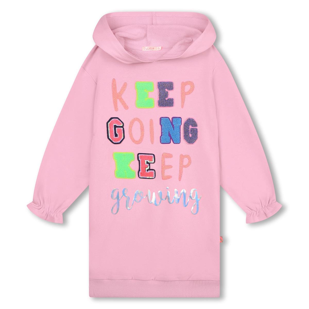 Girls Pink Printed Dress