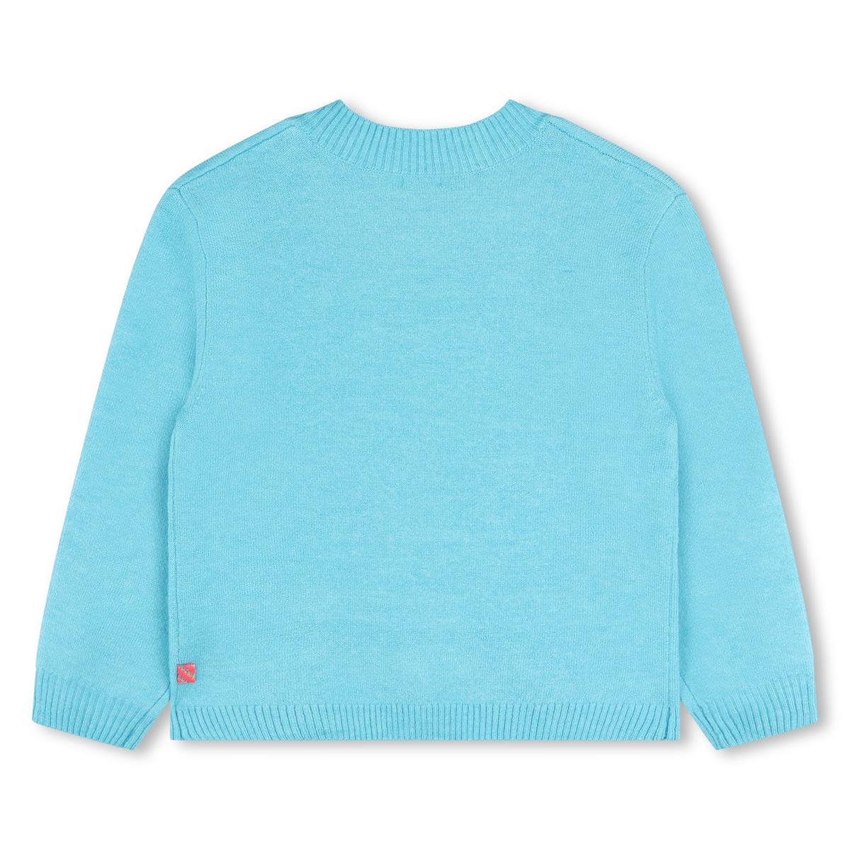 Girls Blue Sequin Sweater