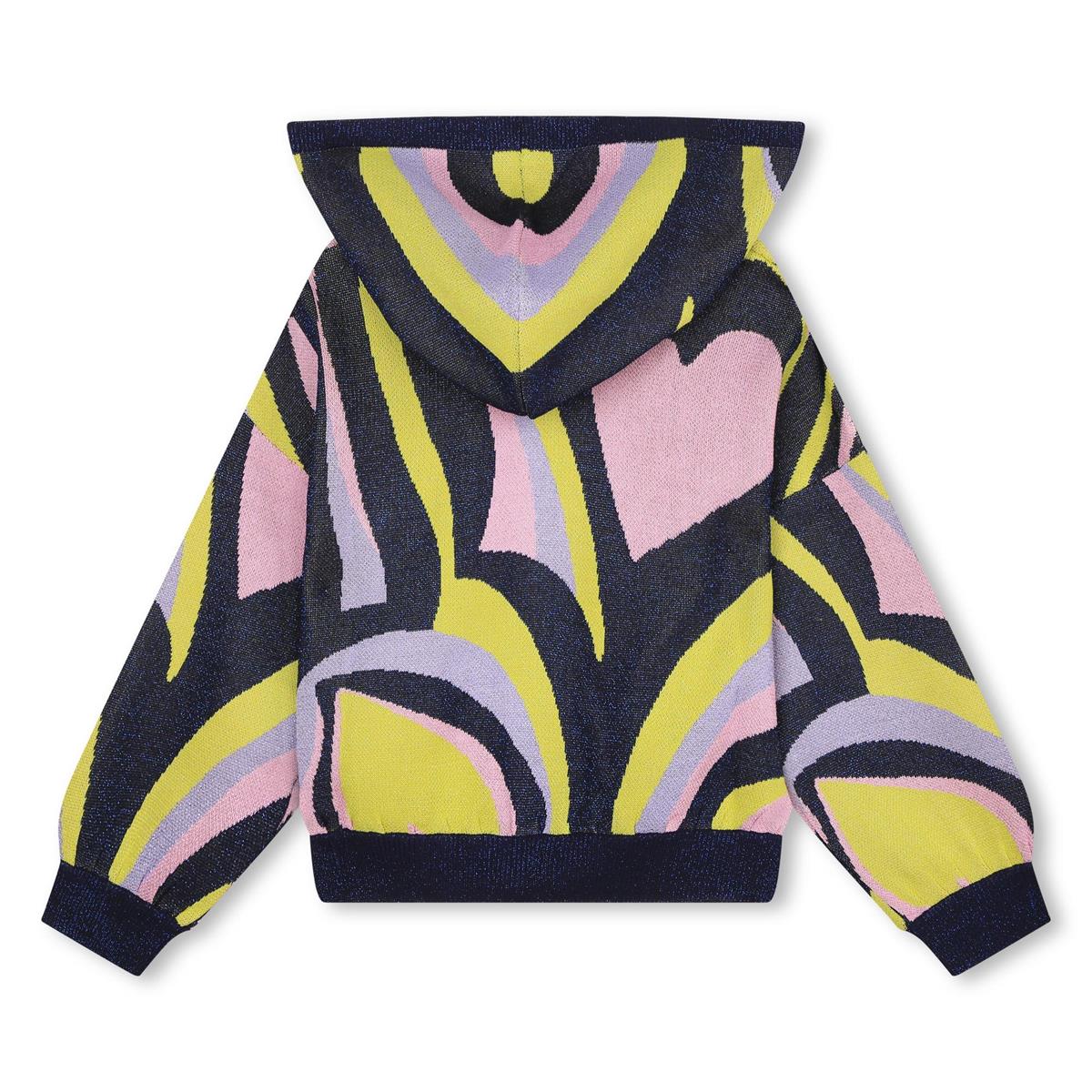 Girls Violet Zip-Up Cardigan