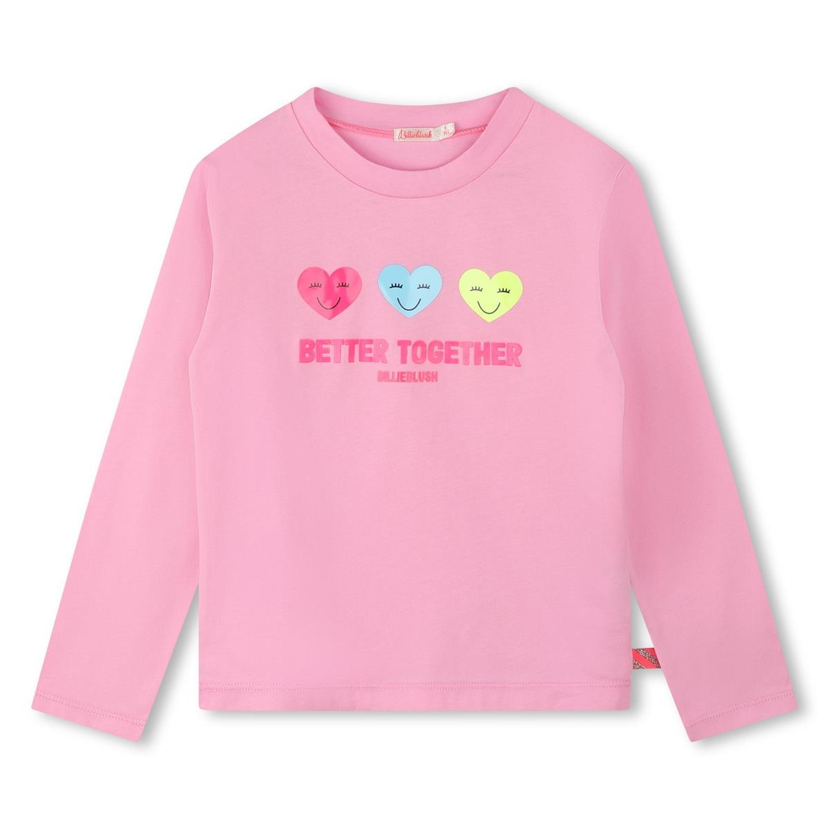 Girls Pink Printed T-Shirt