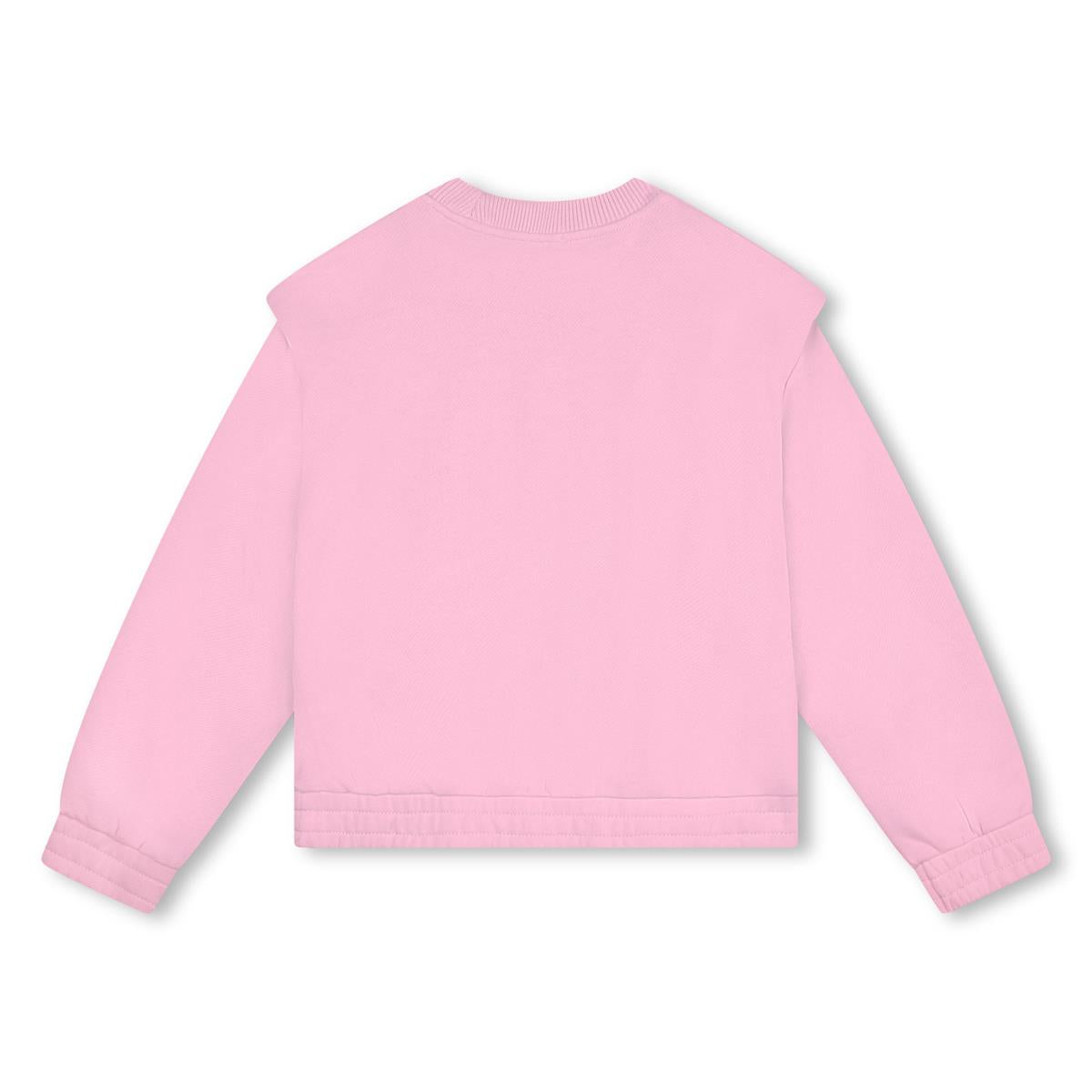 Girls Pink Heart Sweatshirt