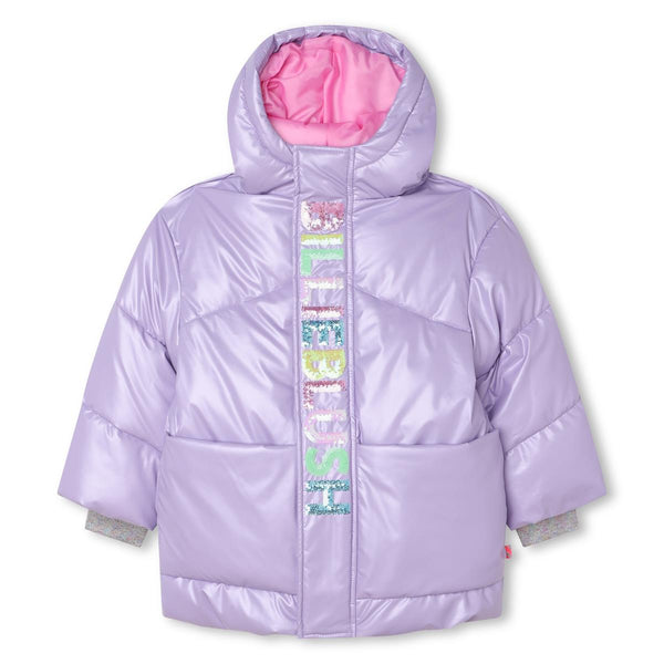 Girls Violet Padded Jacket
