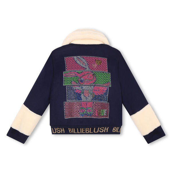 Girls Blue Wool Jacket