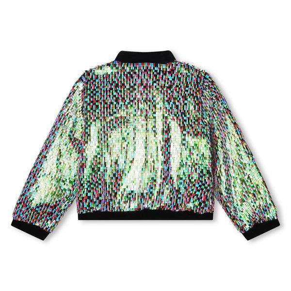 Girls Blue Sequin Jacket