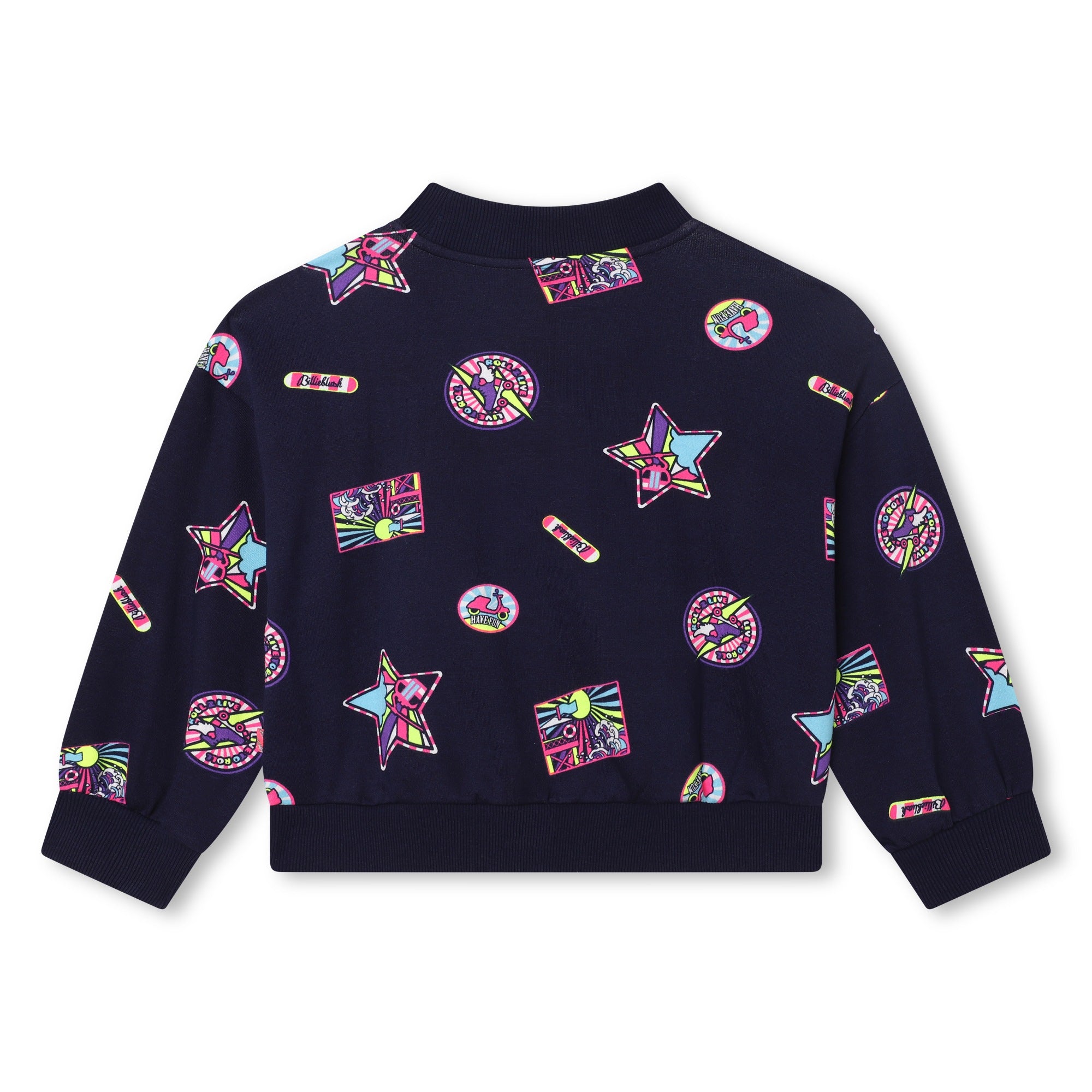 Girls Blue Printed Cotton Set