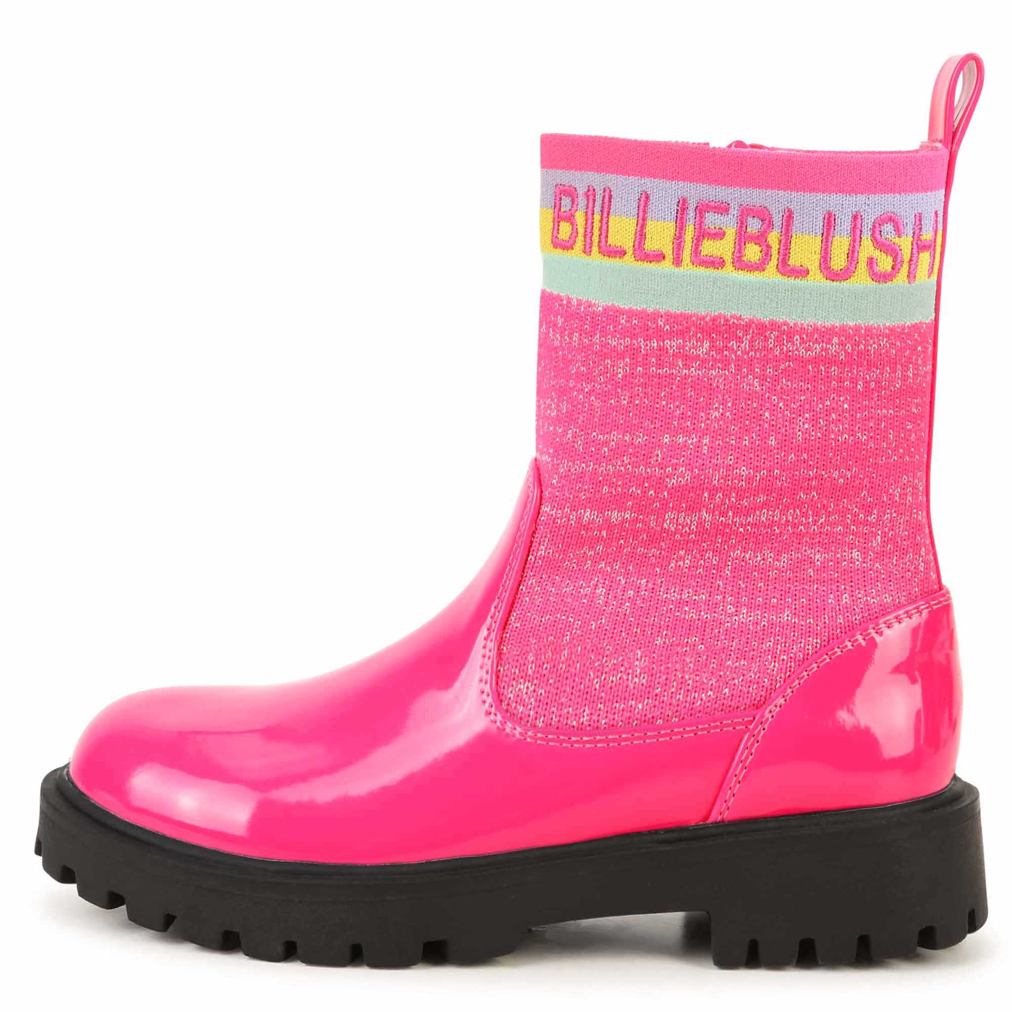 Girls Pink Logo Boots