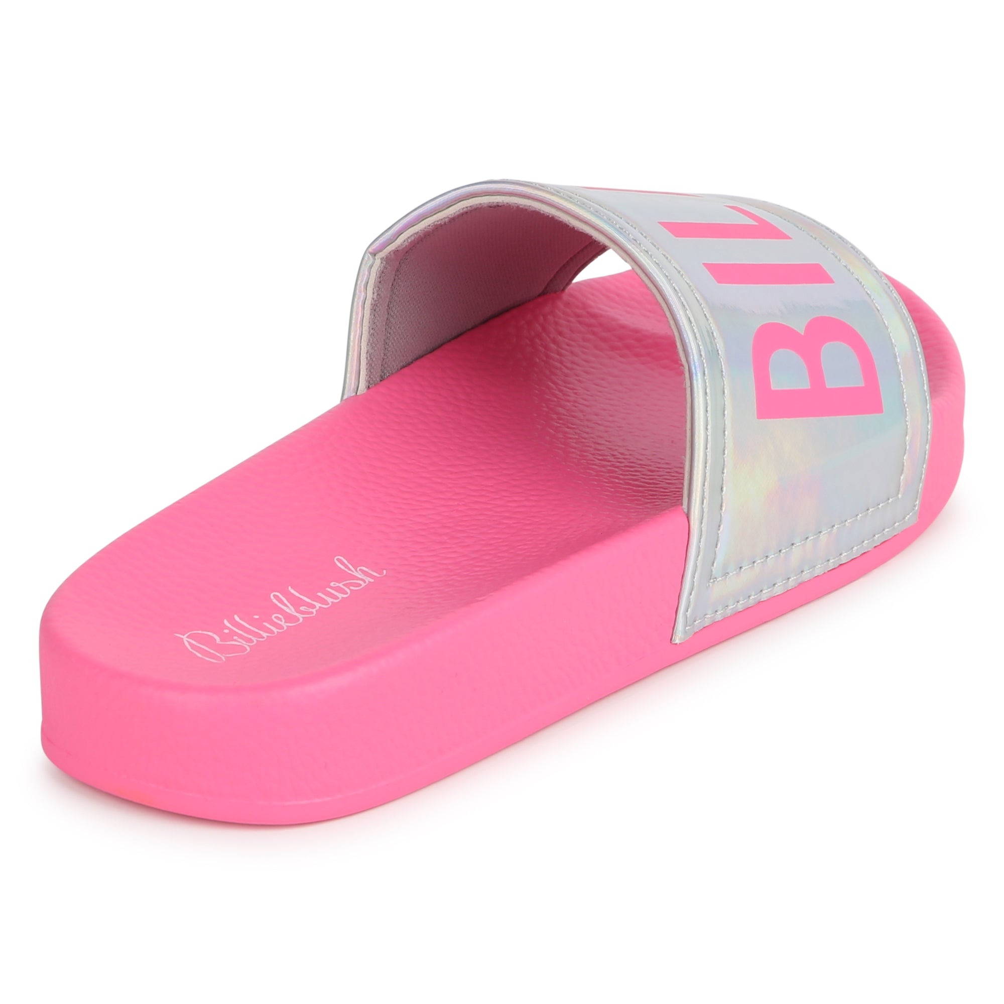 Girls Pink Logo Slippers