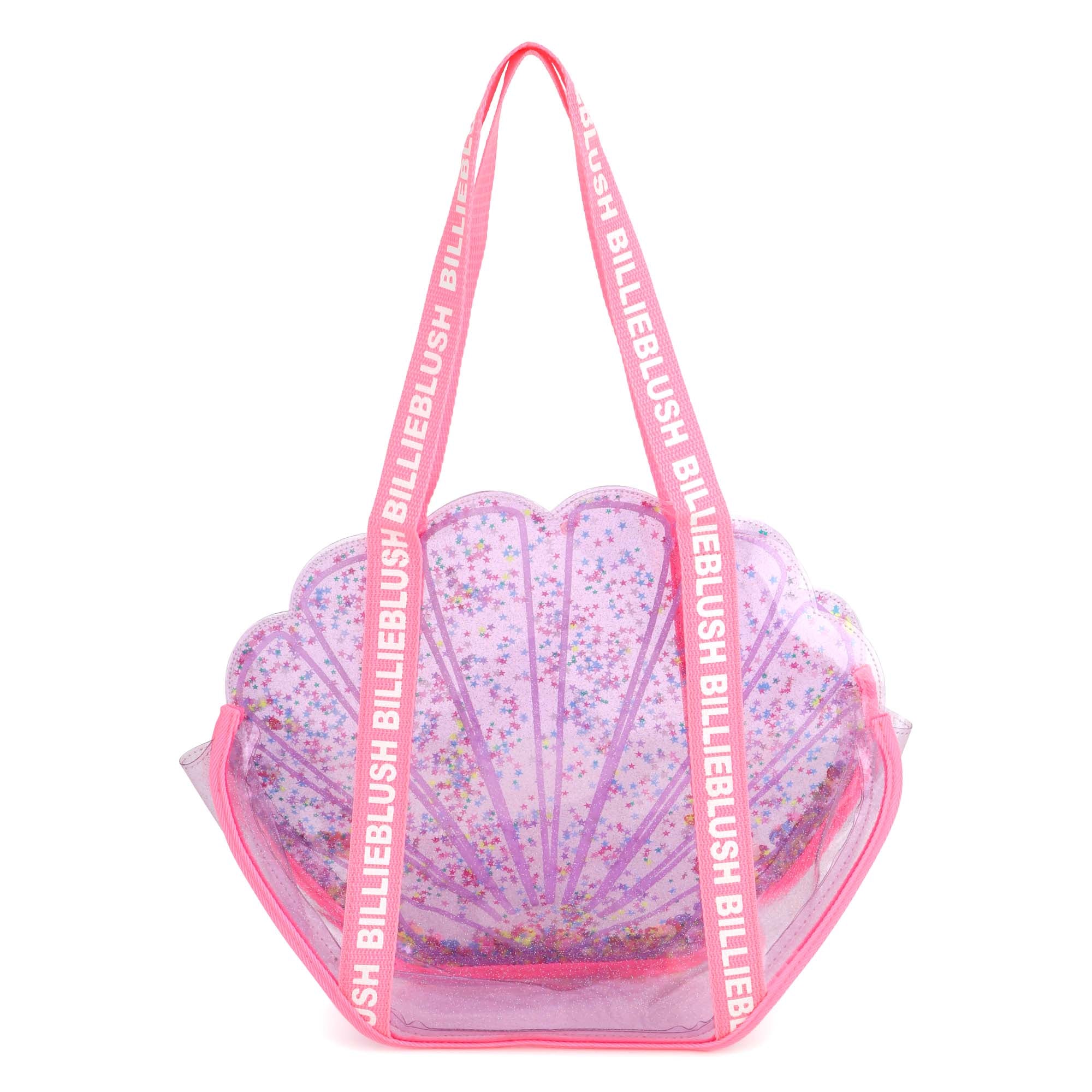 Girls Light Purple Glitter Shell Handbag