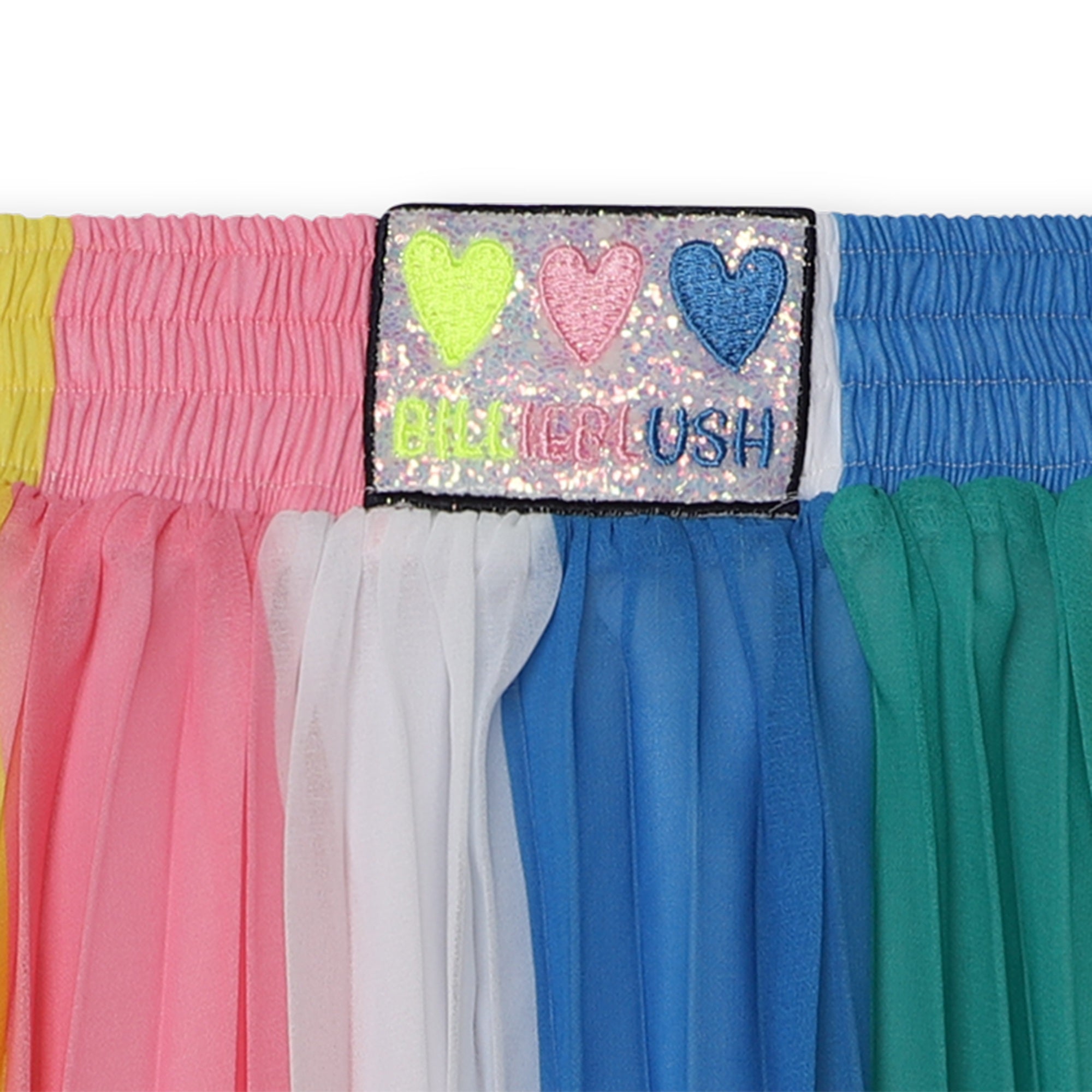 Girls Multicolor Pleated Skirt