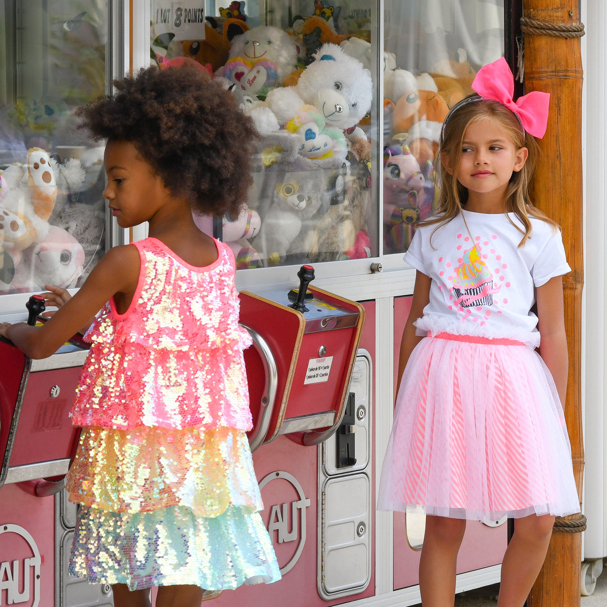 Girls Pink Tulle Skirt