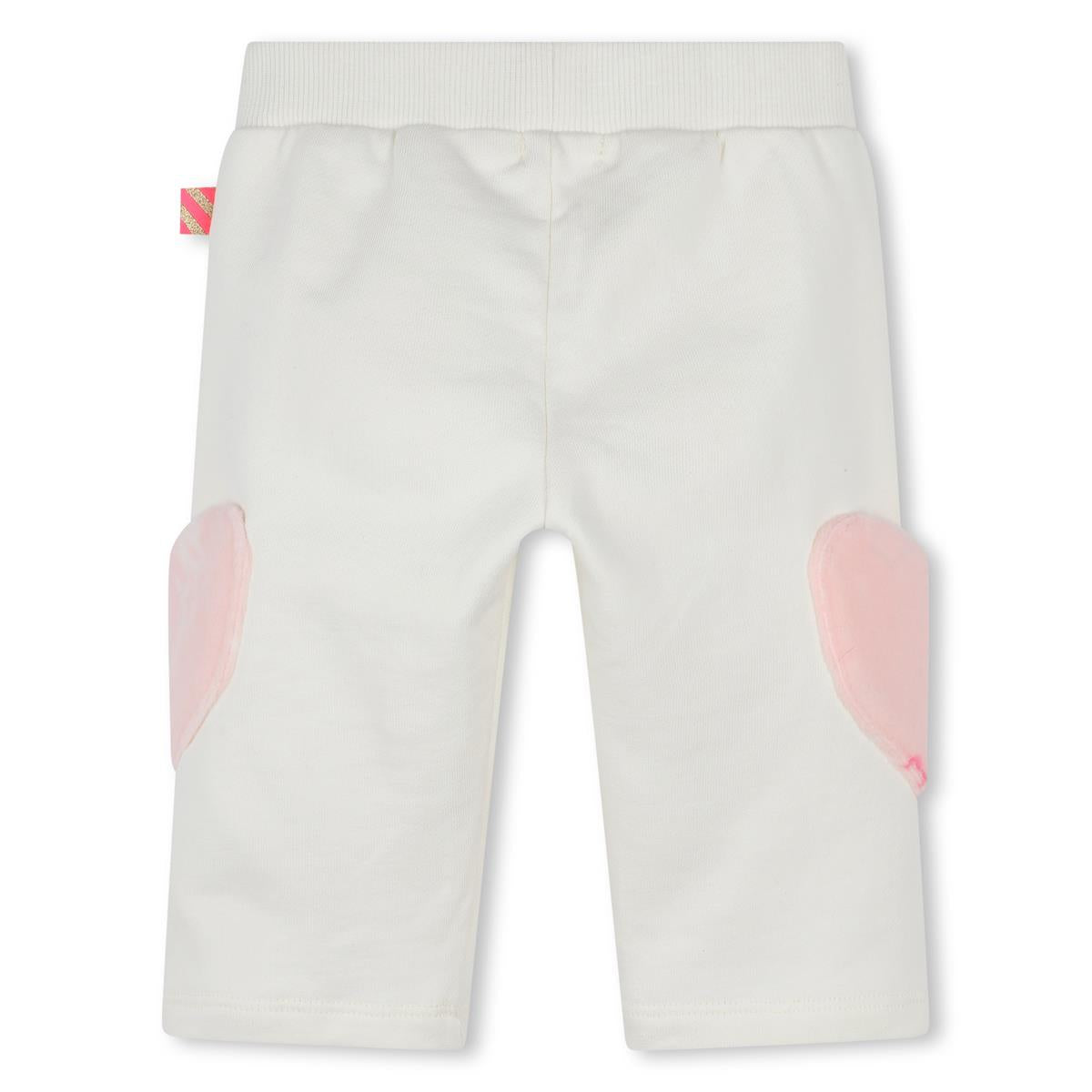 Baby Girls White Cotton Leggings