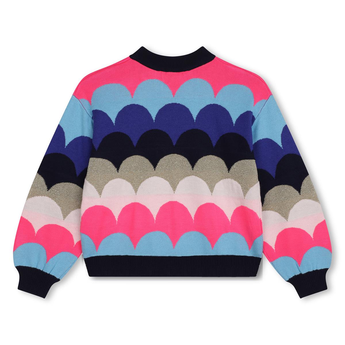 Girls Multicolor Knit Sweater
