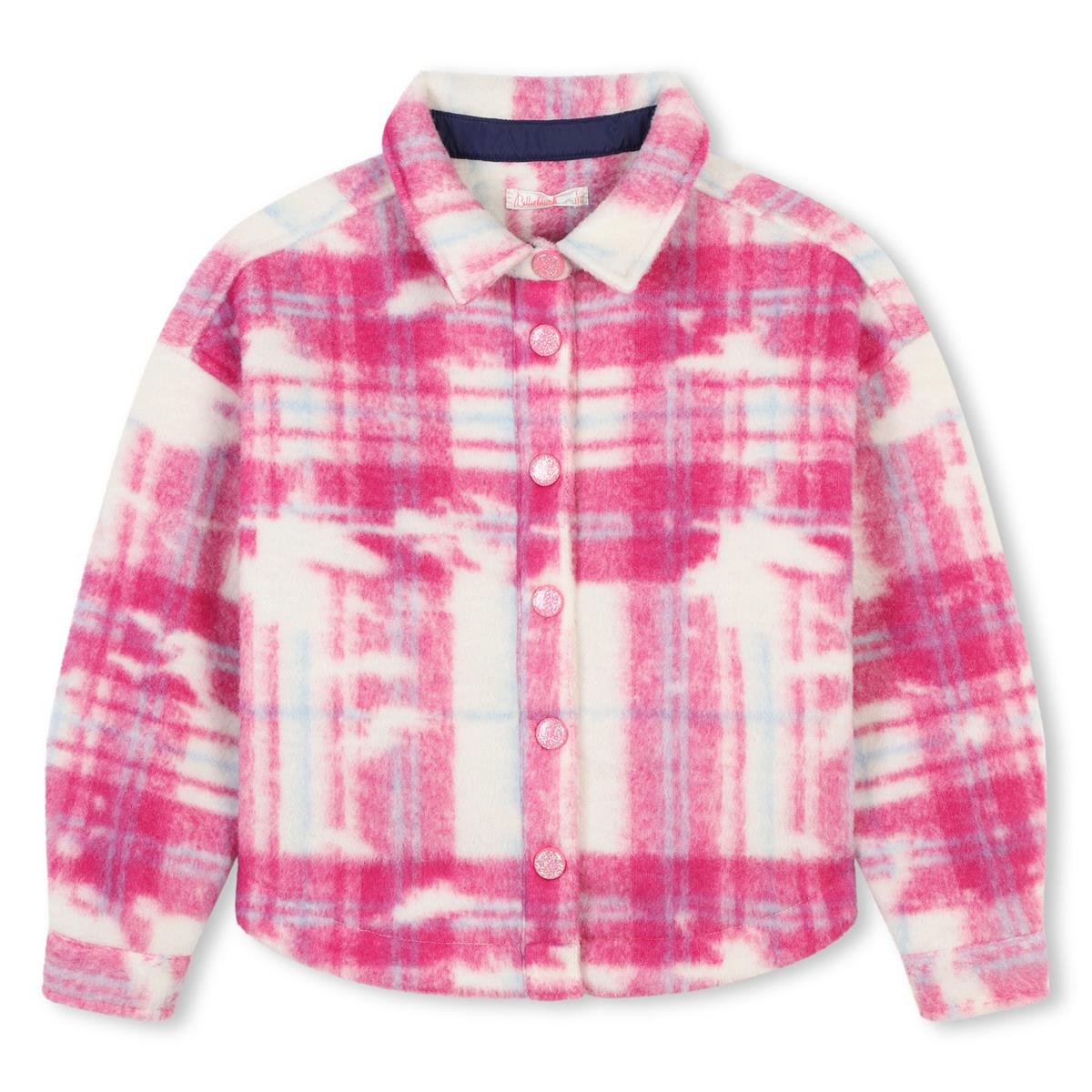 Girls Pink Check Shirt