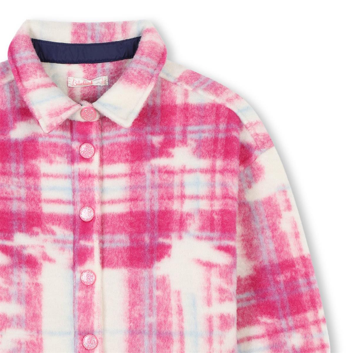 Girls Pink Check Shirt