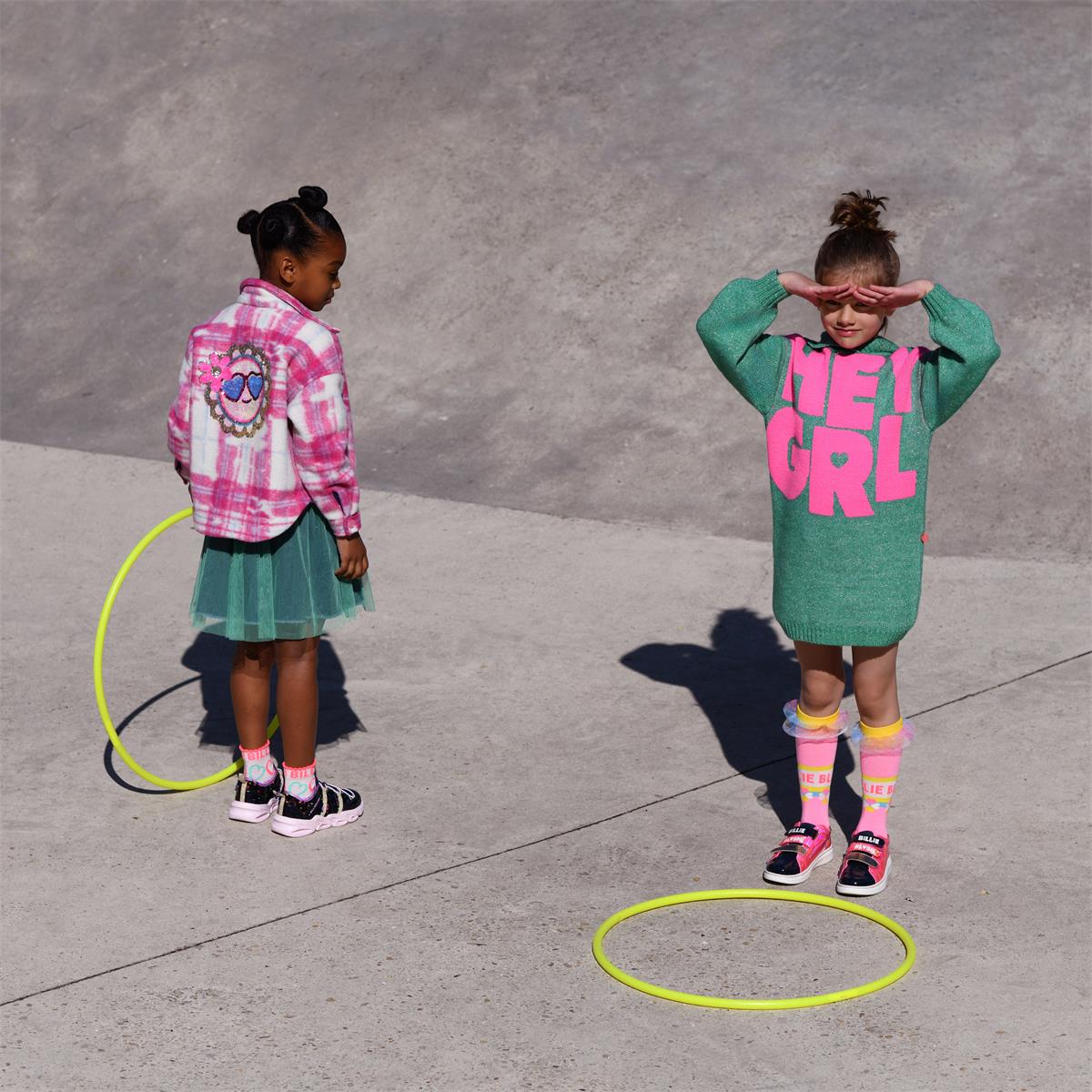 Girls Pink Check Shirt