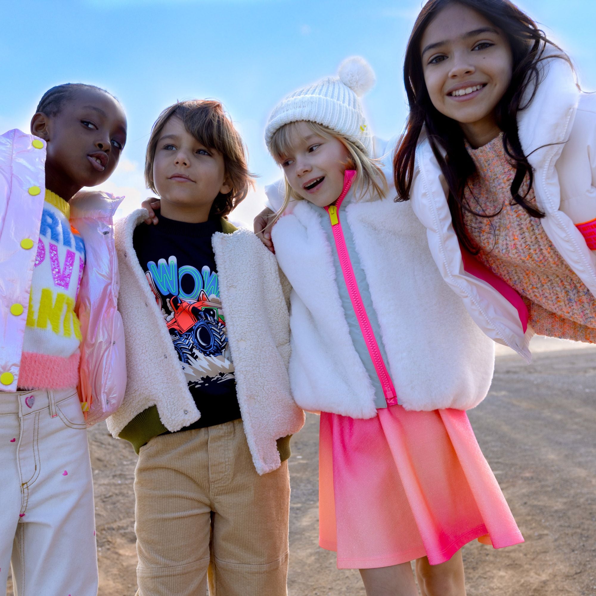 Girls Pale Pink Padded Gilet